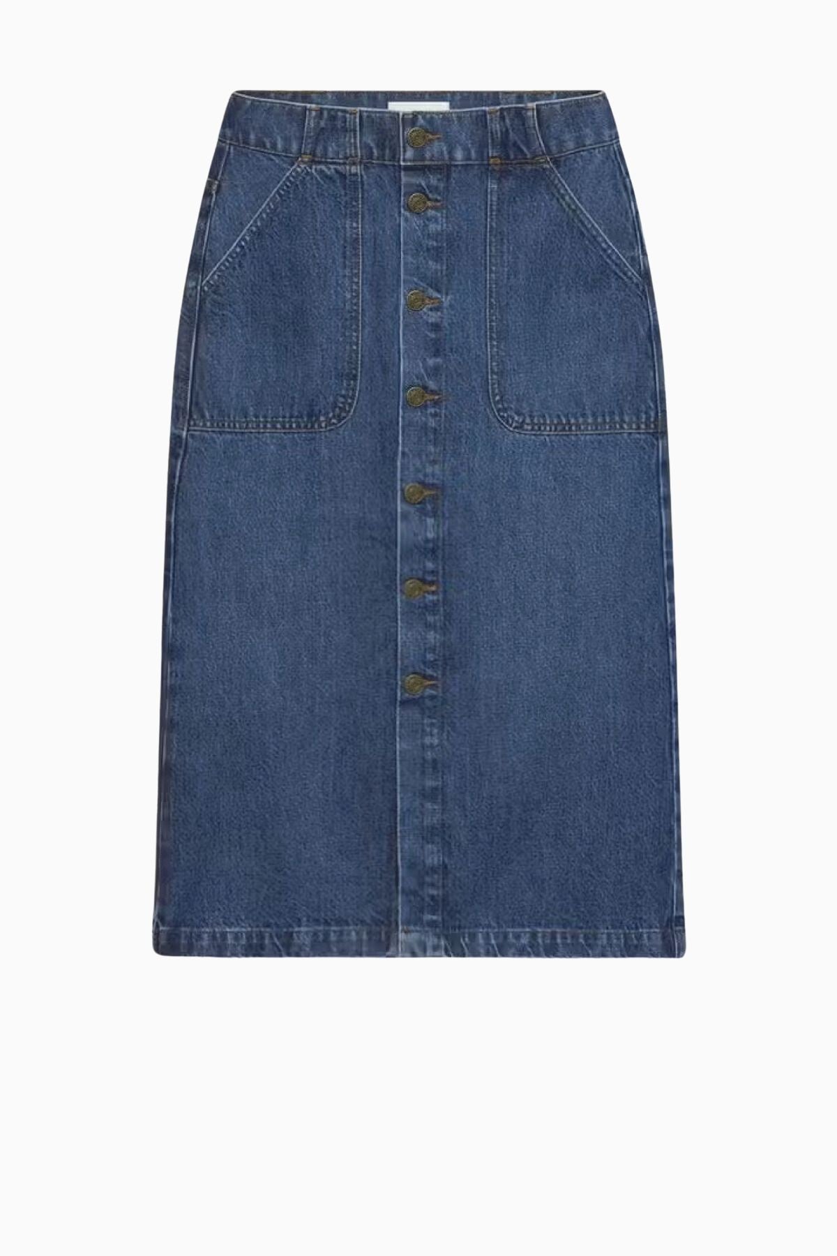 Frame Denim Modern Pocket Midi Skirt October