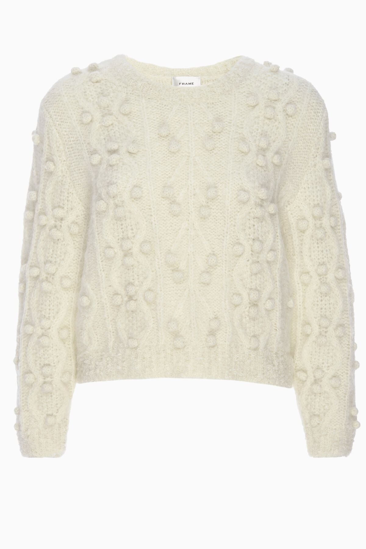 Frame Denim Popcorn Knit Jumper Cream