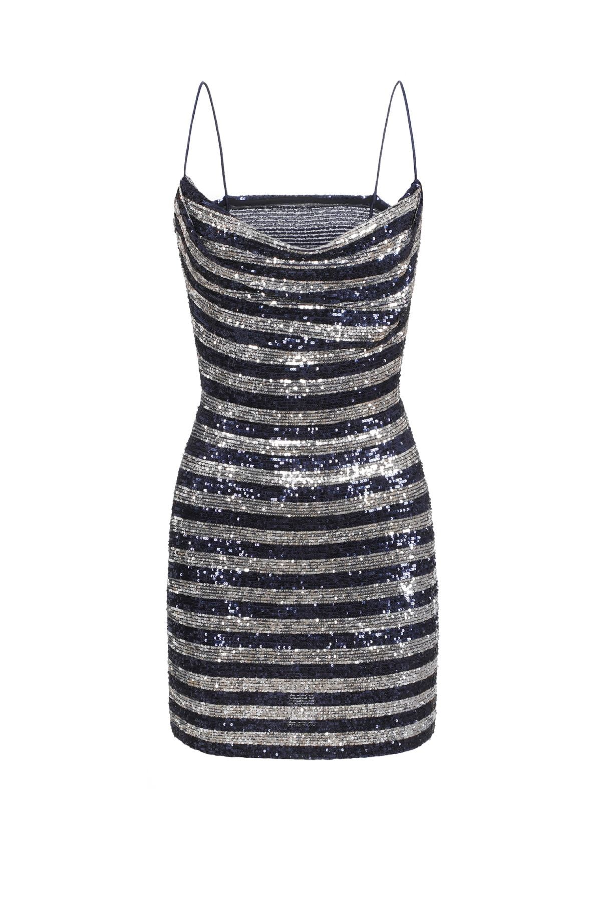 Cowl neck glitter outlet dress