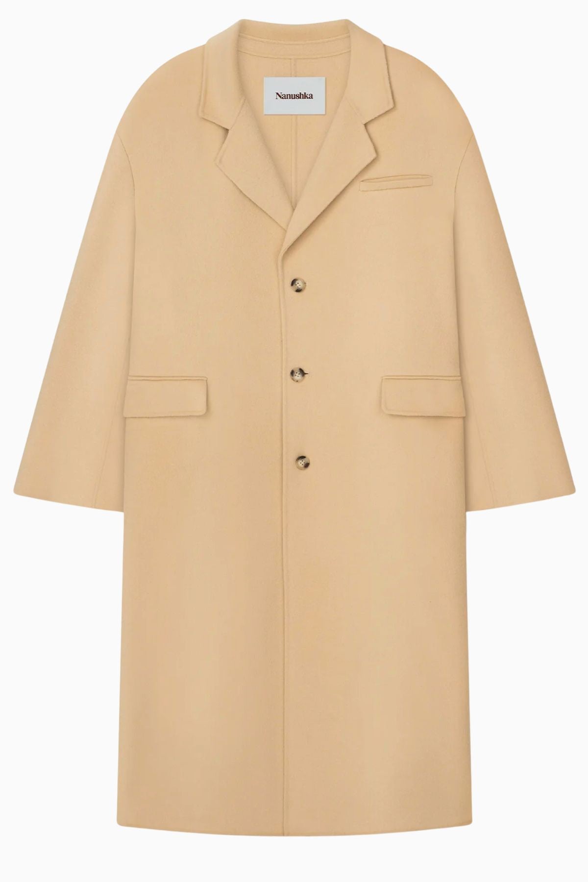 Nanushka store camel coat