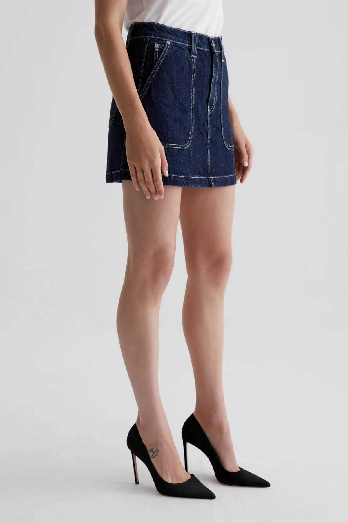 AG Denim Jae Denim Mini Skirt - Interstellar