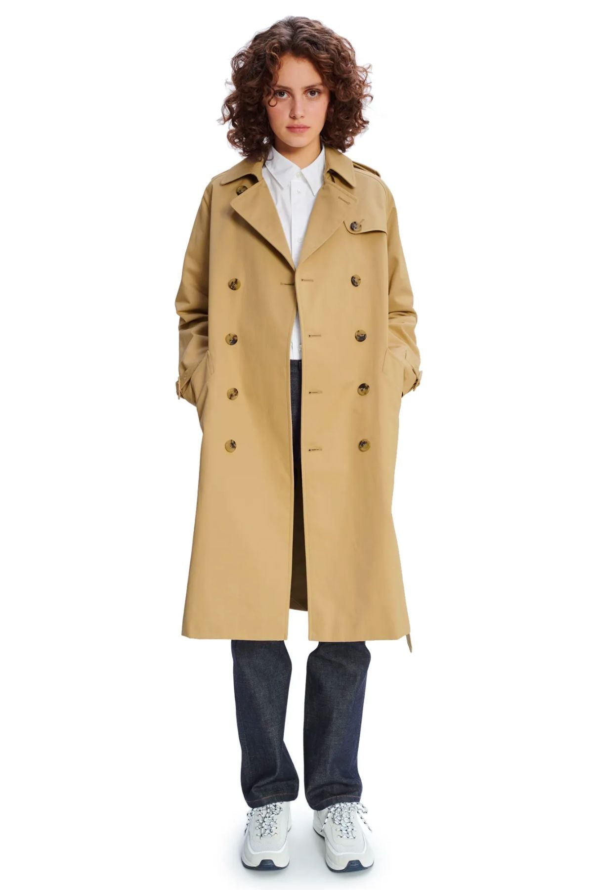 A.P.C. Greta Trench Coat Beige