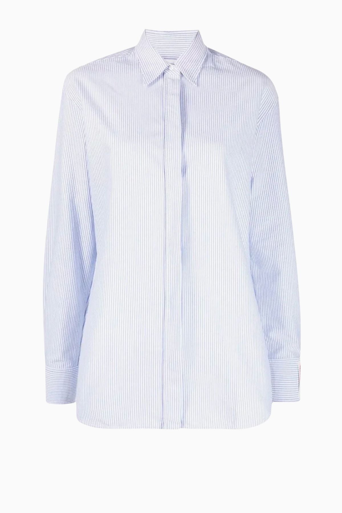 Golden Goose Boyfriend Striped Oxford Cotton Shirt - White Infinity