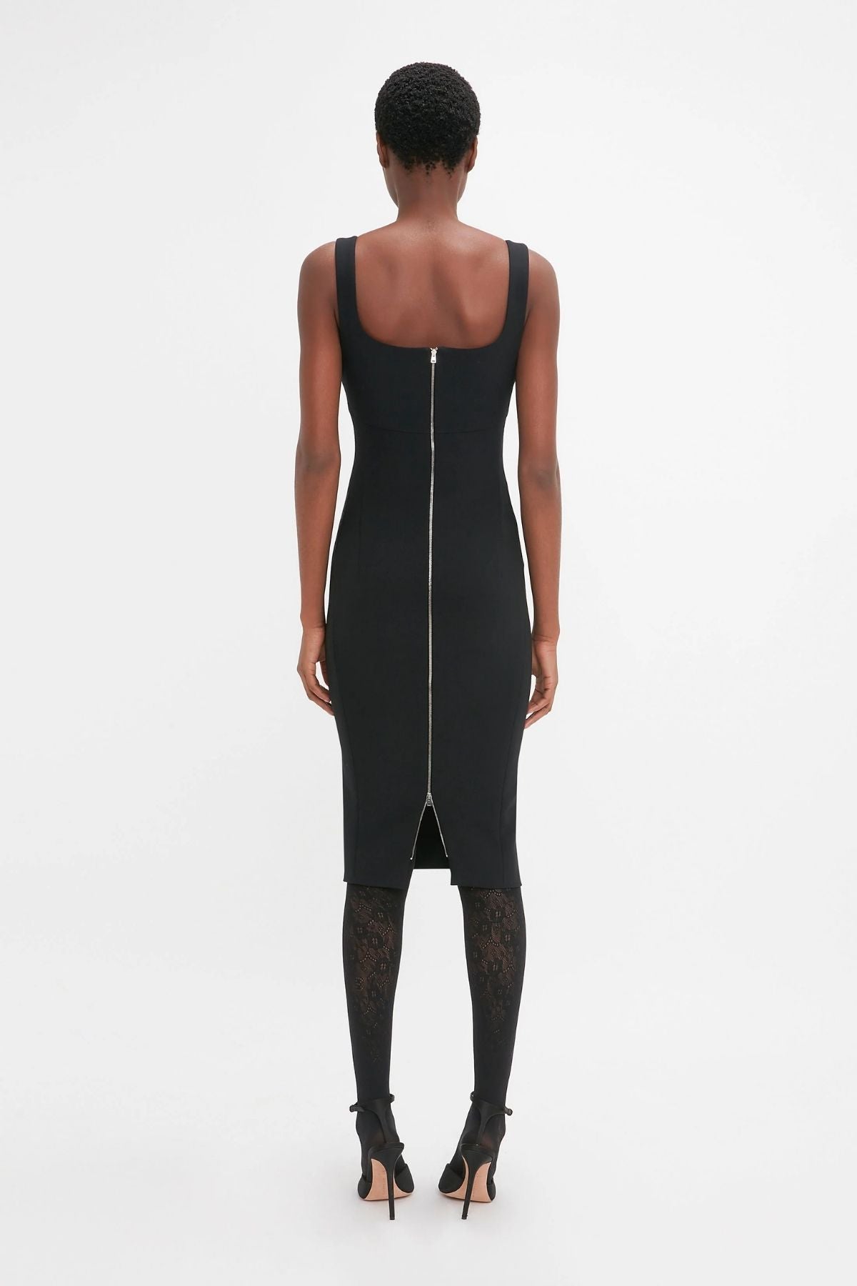 Black sleeveless t shirt dress online