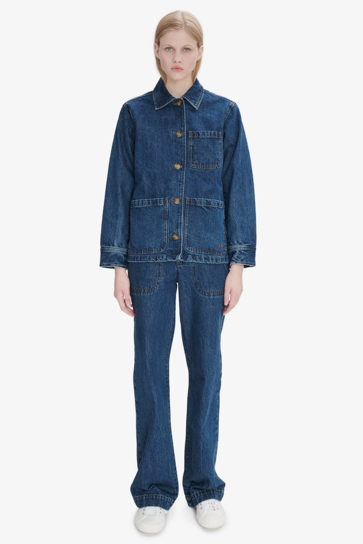 A.P.C. Silvana Denim Jacket - Indigo Delave