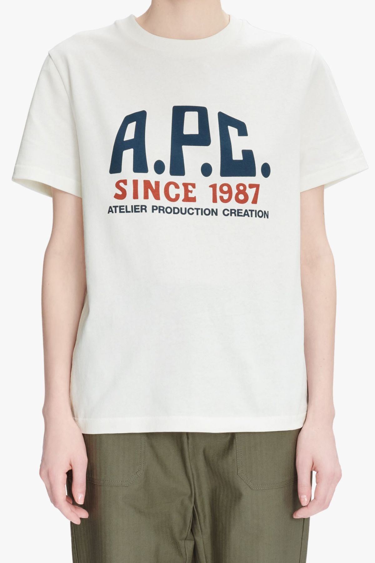 A.P.C. T-Shirt Label Print - White