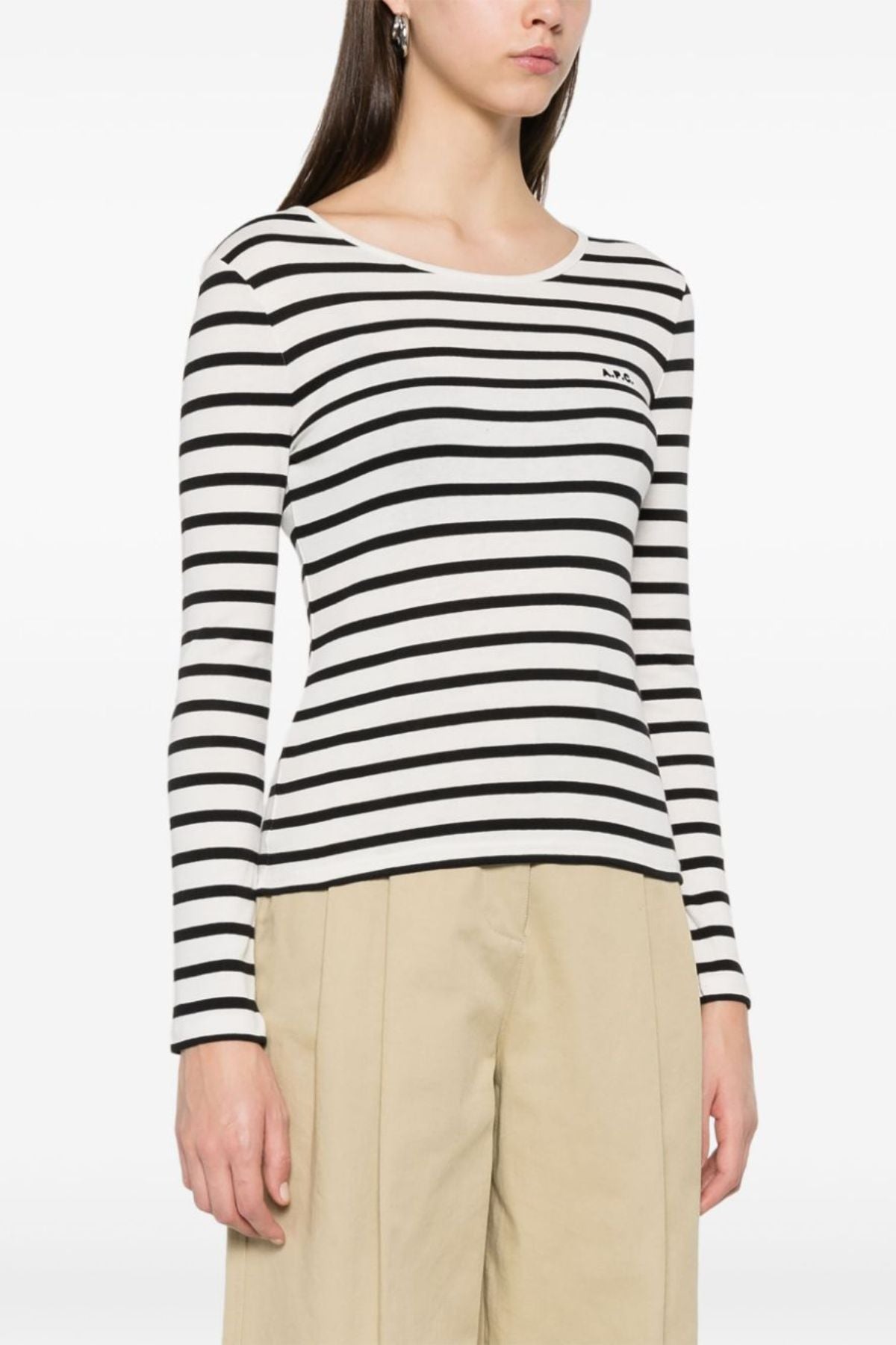 A.P.C. Thelma Top - Ecru/ Noir