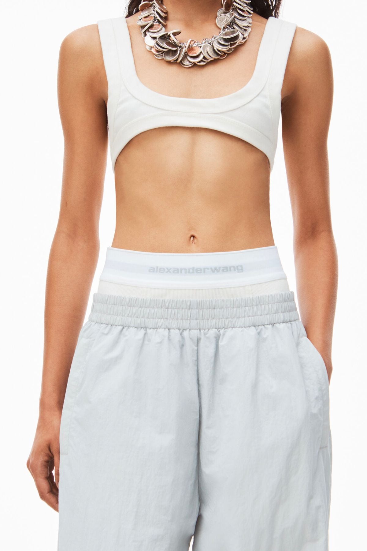 Alexander Wang Exposed Brief Logo Track Pant - Microchip – Grace Melbourne