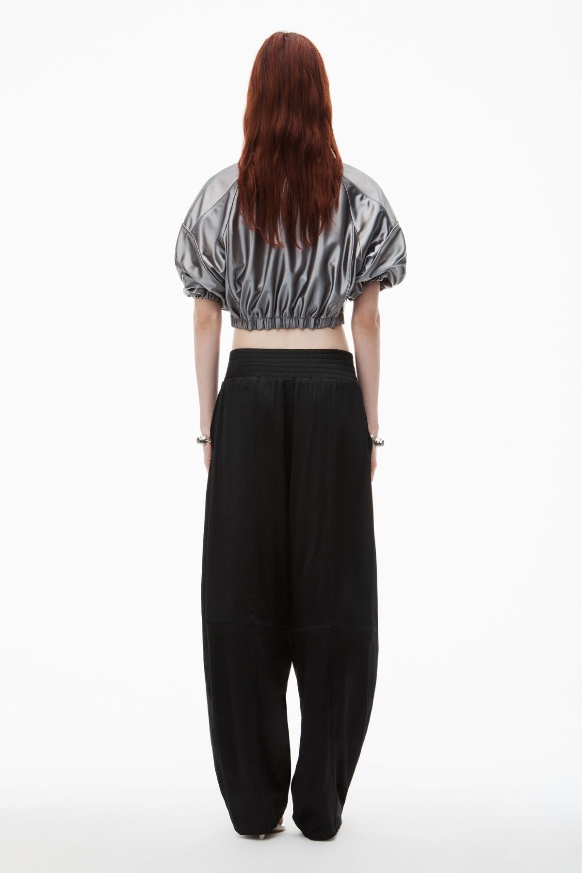 Alexander Wang Wide Leg Balloon Pant - Black