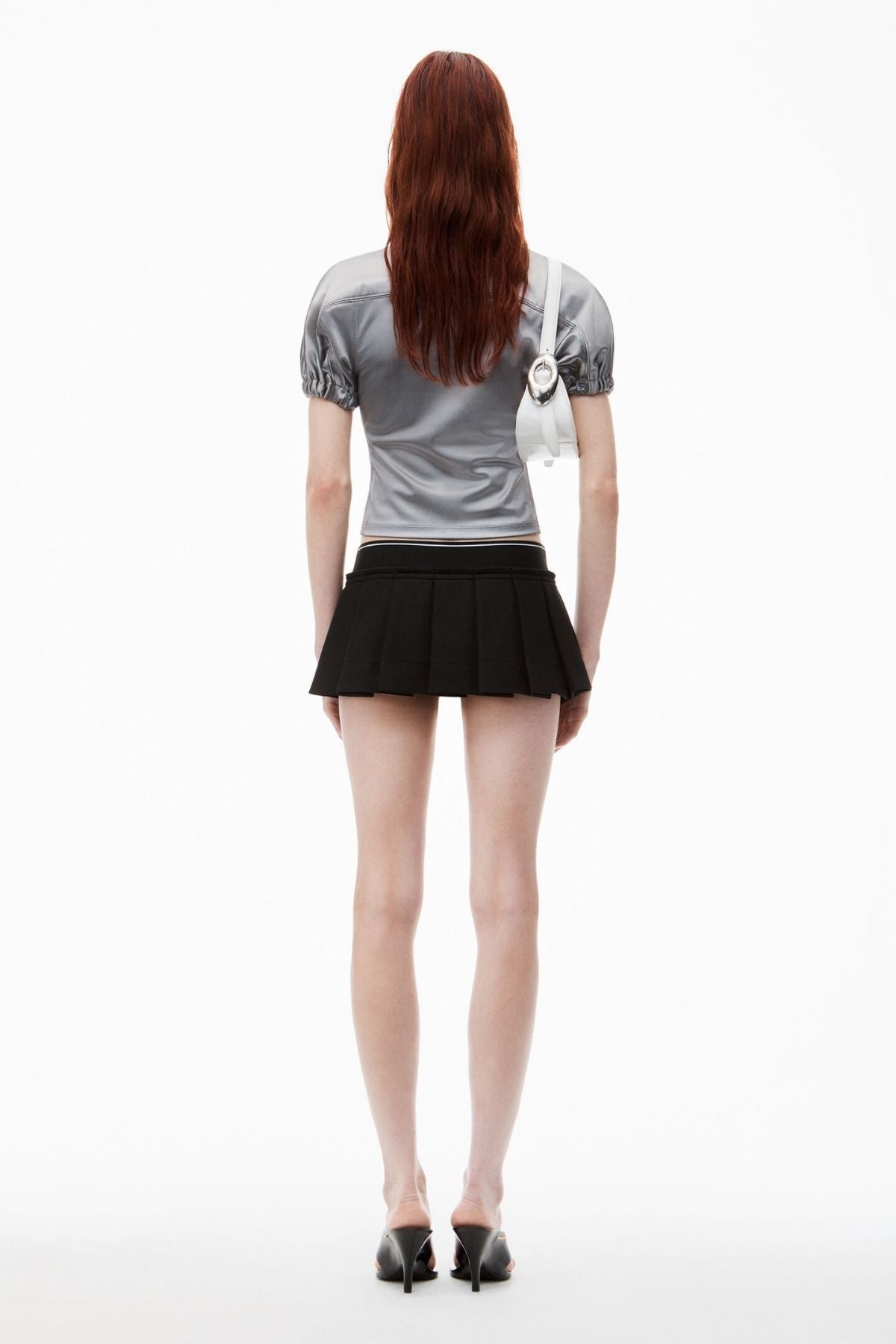 alexanderwang.t Logo Cheerleader Mini Skirt - Black