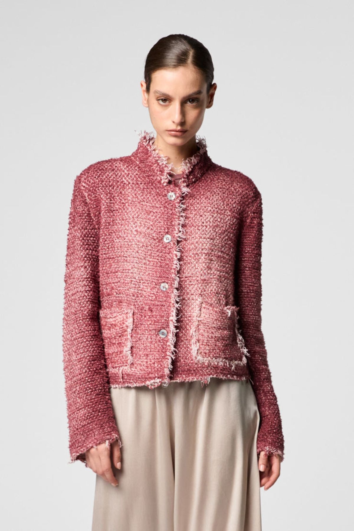 Avant Toi Hand Painted Mat Stitch Jacket - Agata