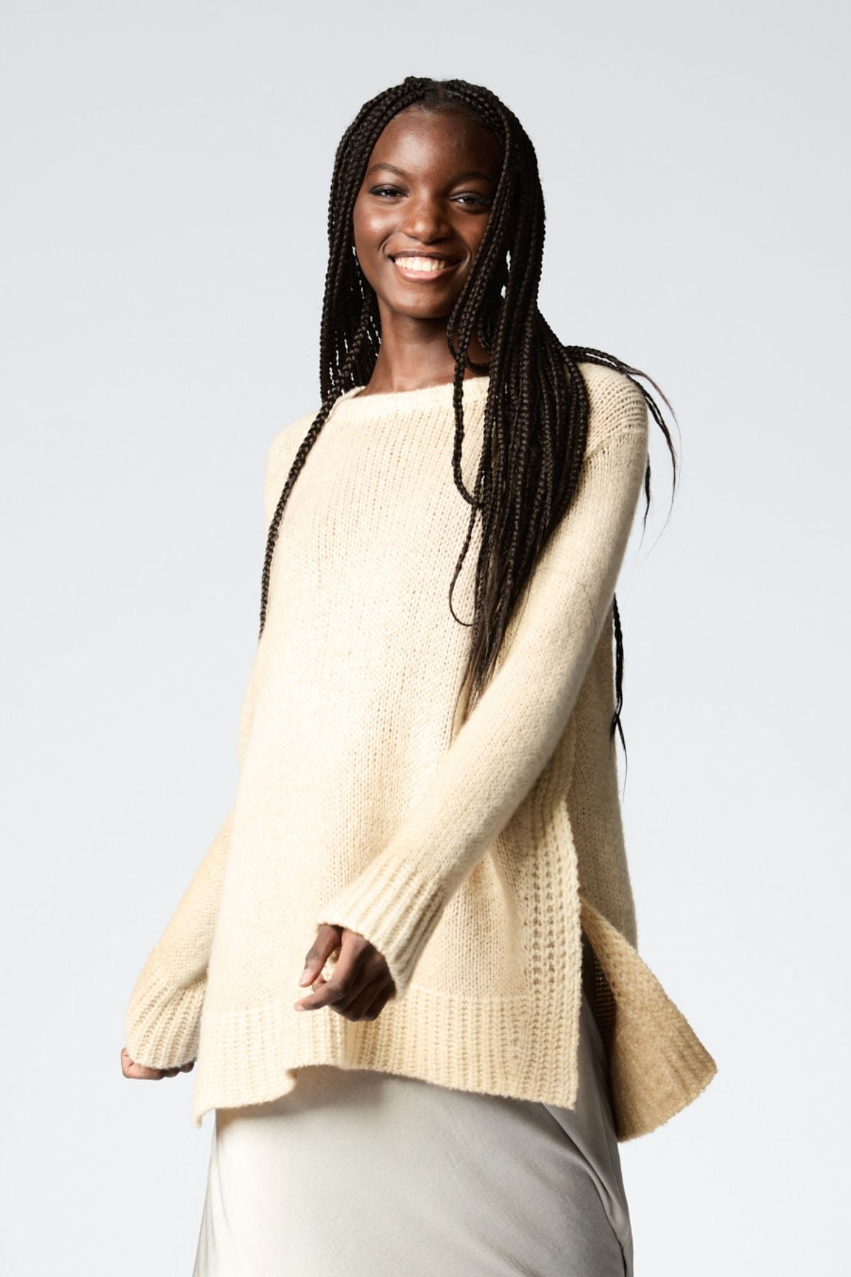 Avant Toi Split Knit Jumper - Burro