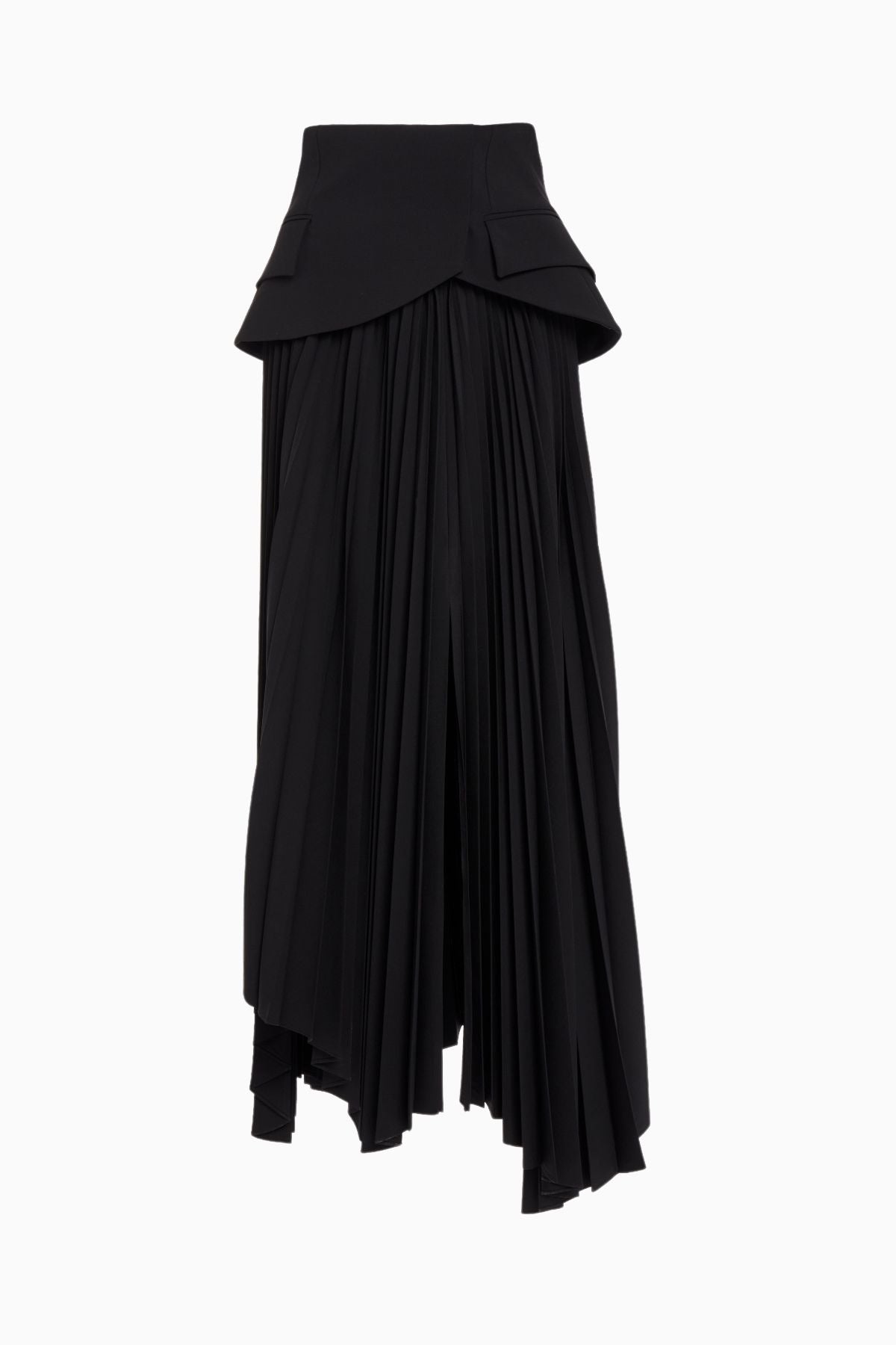 A.W.A.K.E Mode Basque Detail Skirt - Black