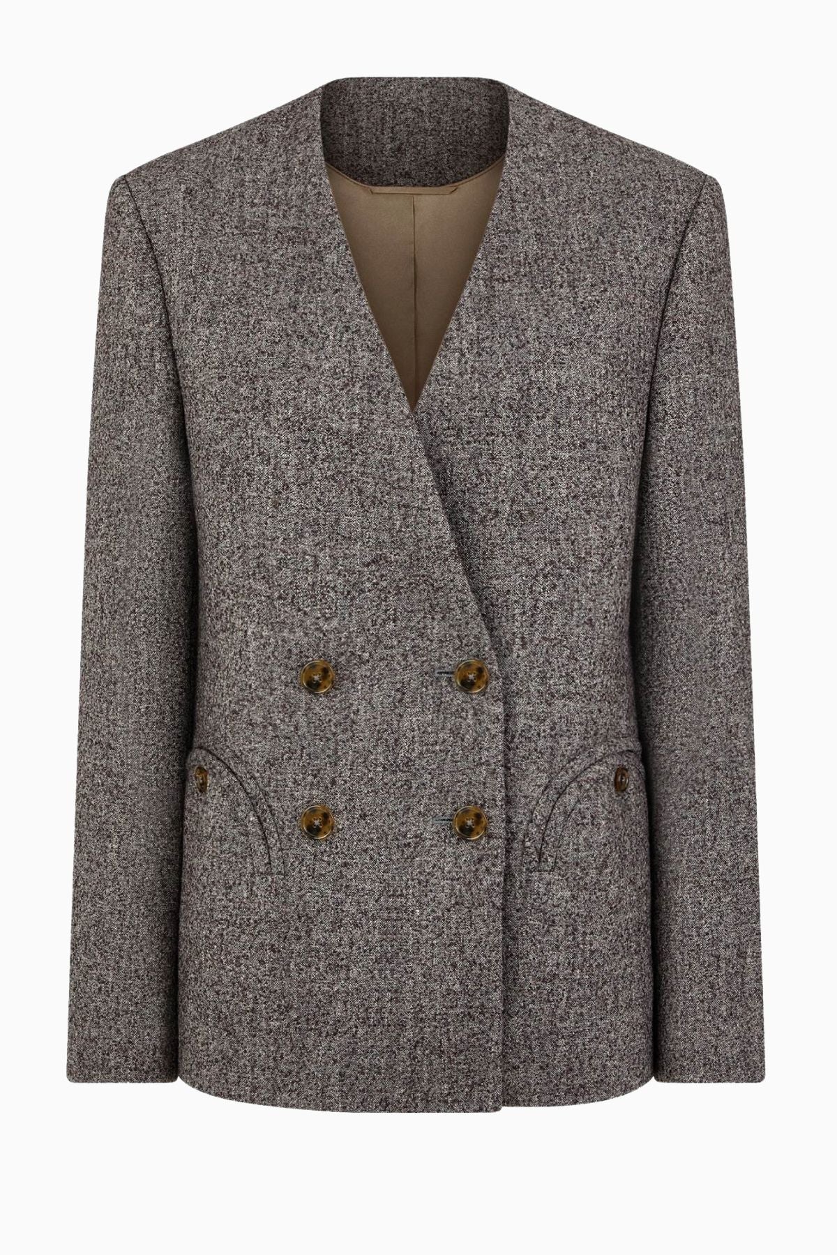 Blazé Milano Alpha Anytime Collarless Blazer - Grey