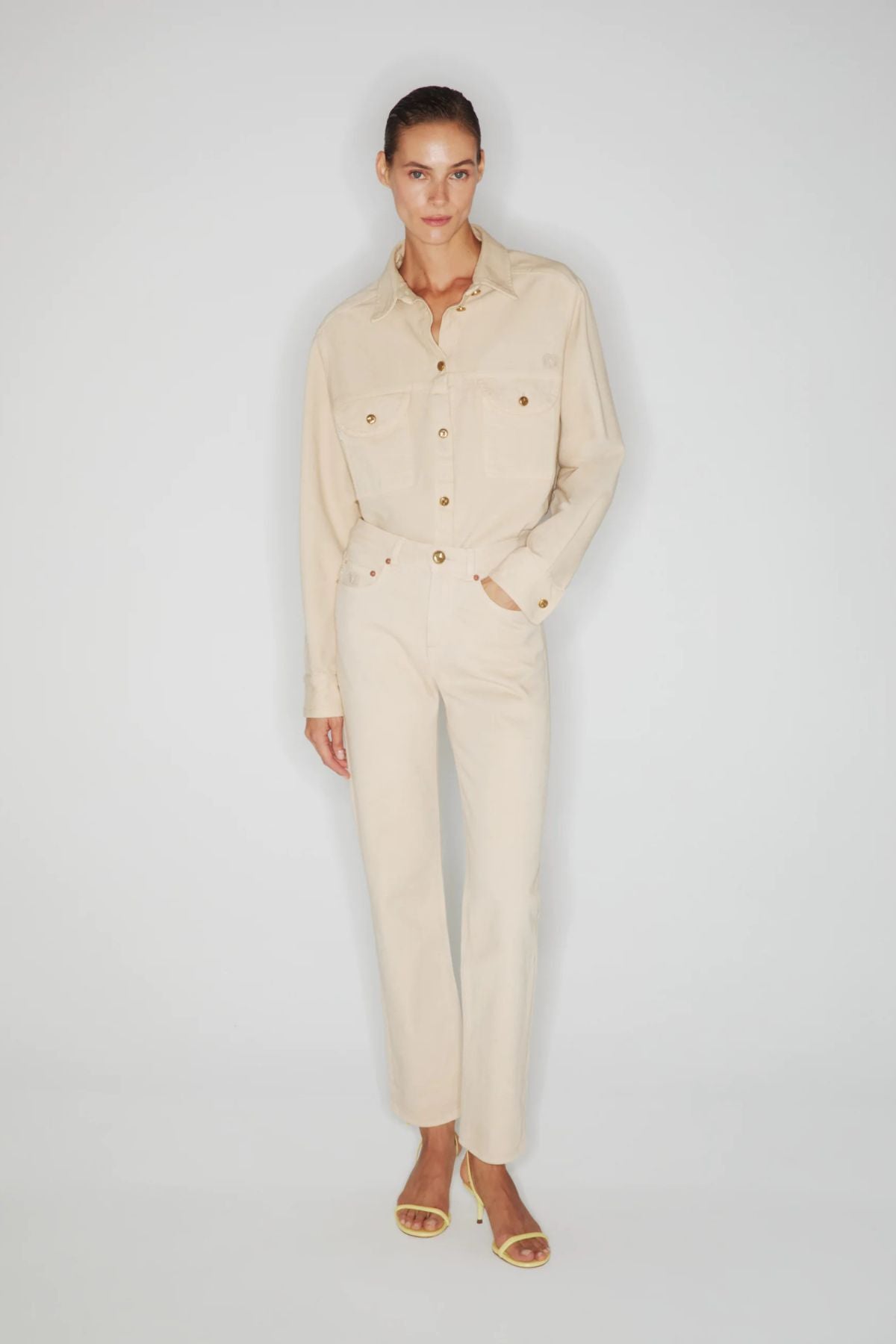 Blazé Milano Nariida Berber Shirt - Almond