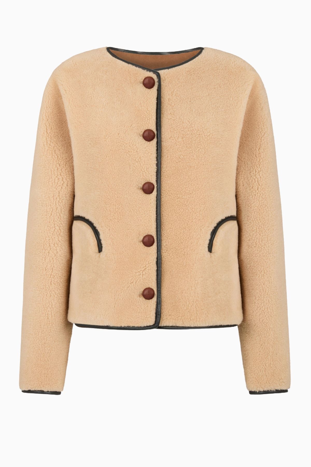 Blazé Milano Reversible Tatoosh Gliss Bolero Jacket - Camel