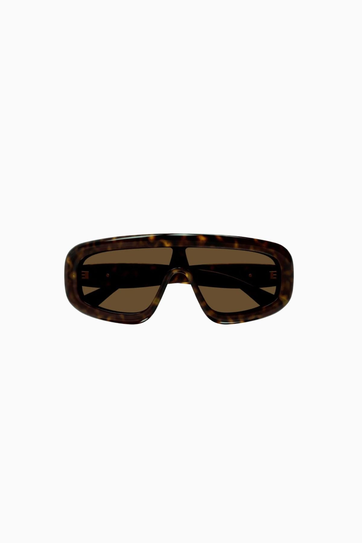 Bottega Veneta Sharp Square Framed Sunglasses - Havana