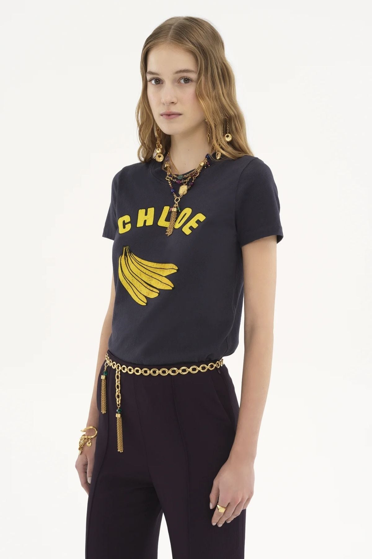 Chloé Bananas T-Shirt - Twilight Blue