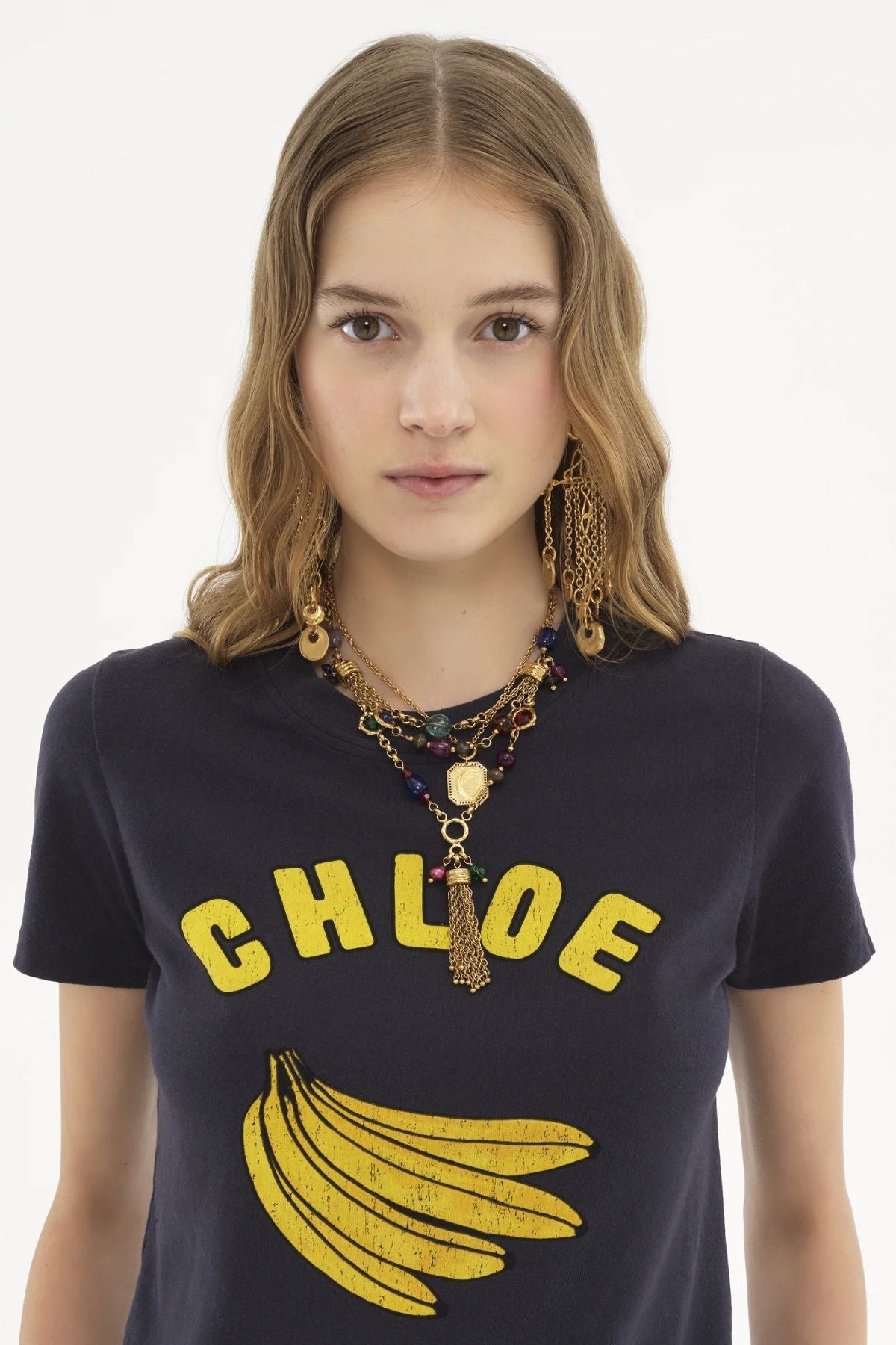 Chloé Bananas T-Shirt - Twilight Blue