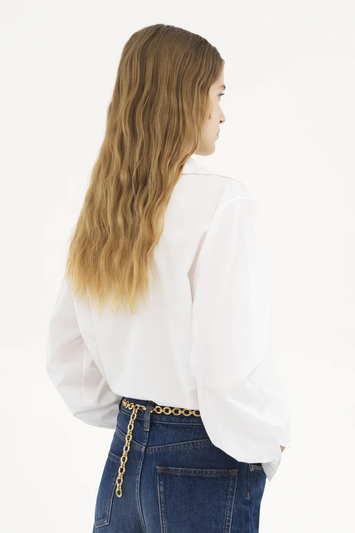 Chloé Embroidered Lavallière Shirt - White