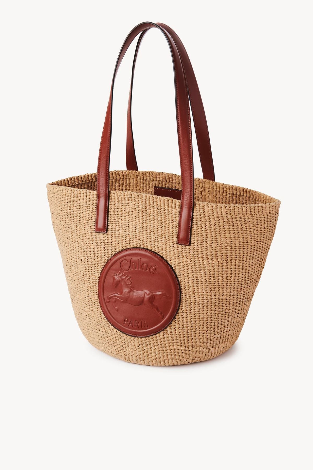 Chloé Horse Medal Basket Bag - Sepia Brown