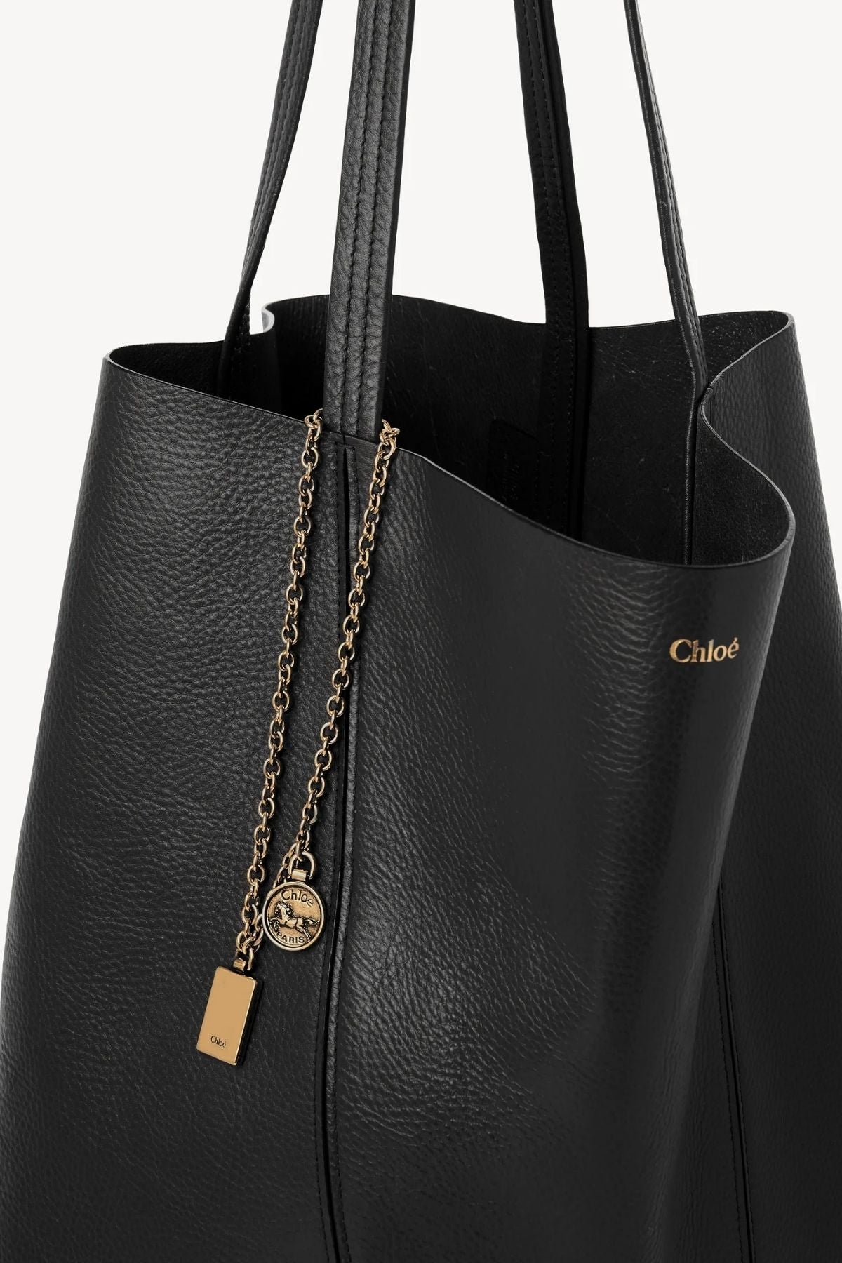 Chloé Large Spin Tote Bag - Black