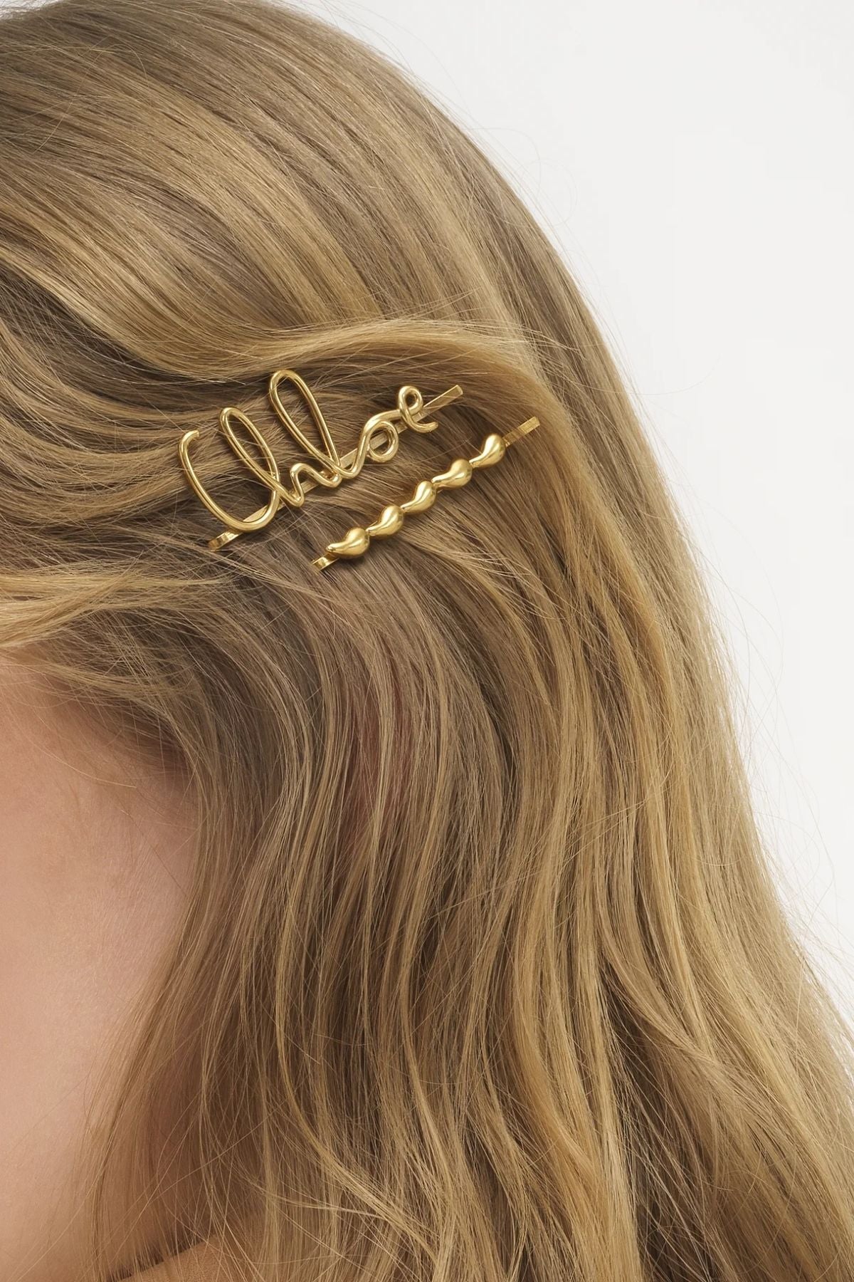 Chloé The Iconic Hair Clips - Vintage Gold