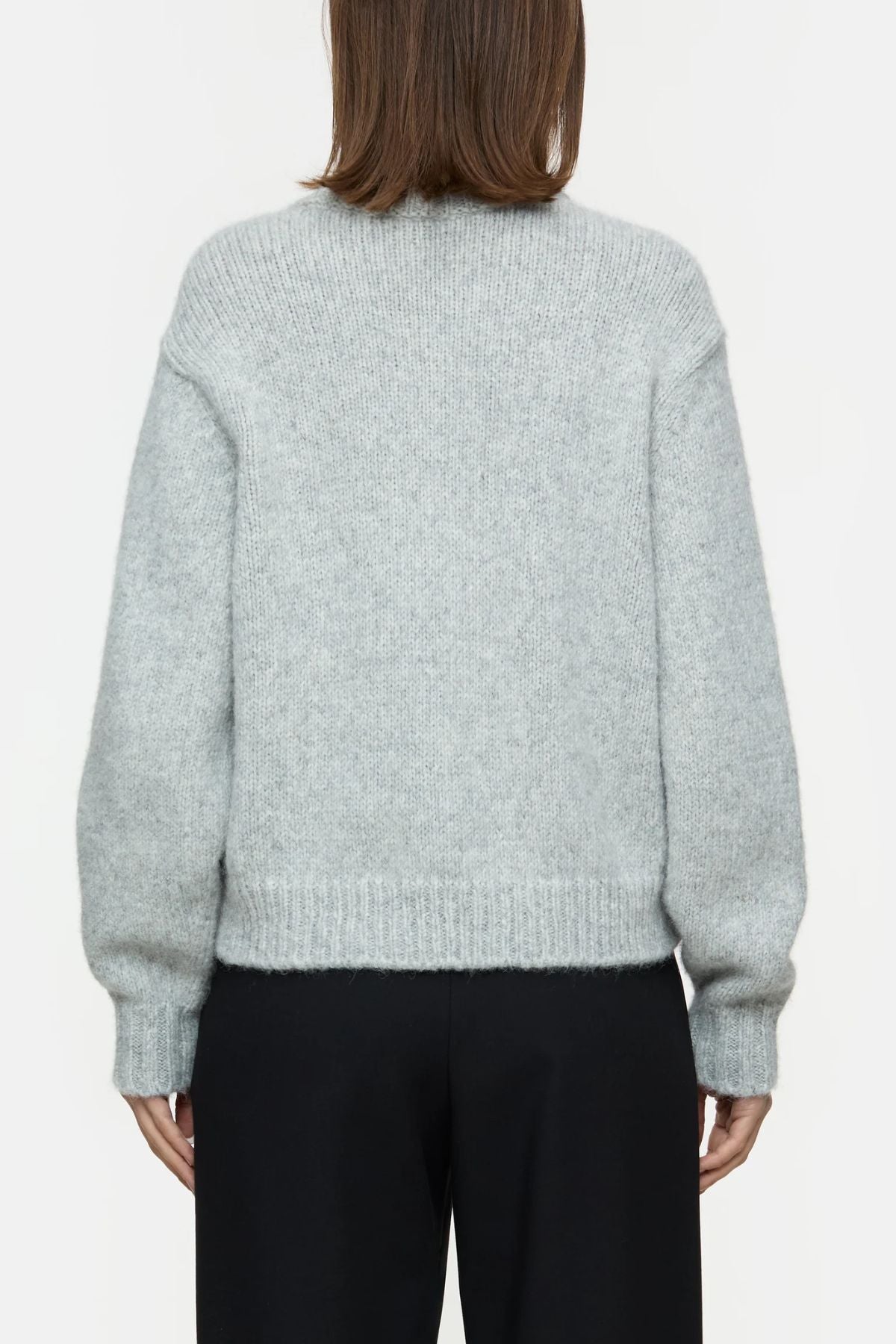 Closed Alpaca Knit Jumper - Light Grey Melange