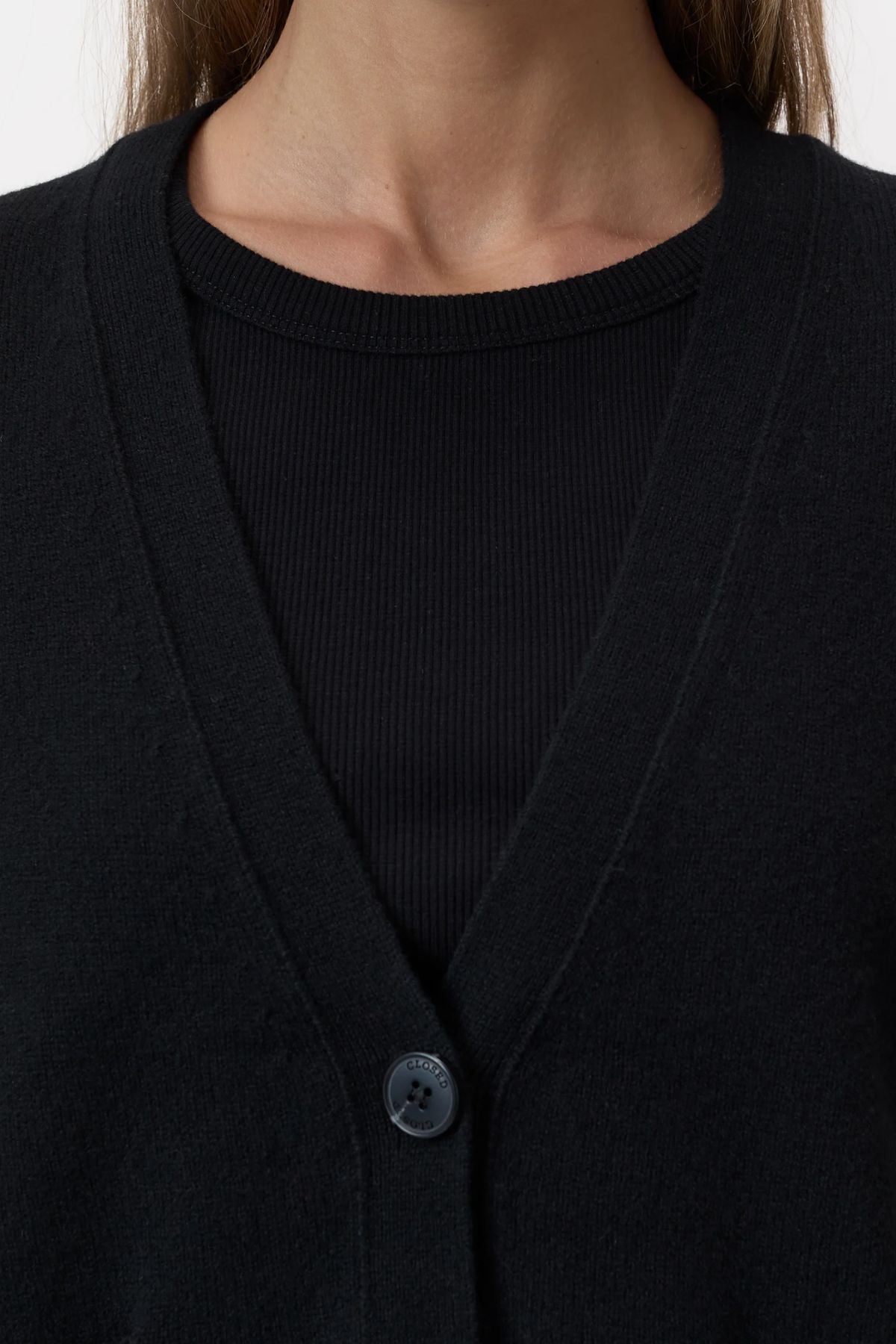 Closed Wool Cardigan - Black