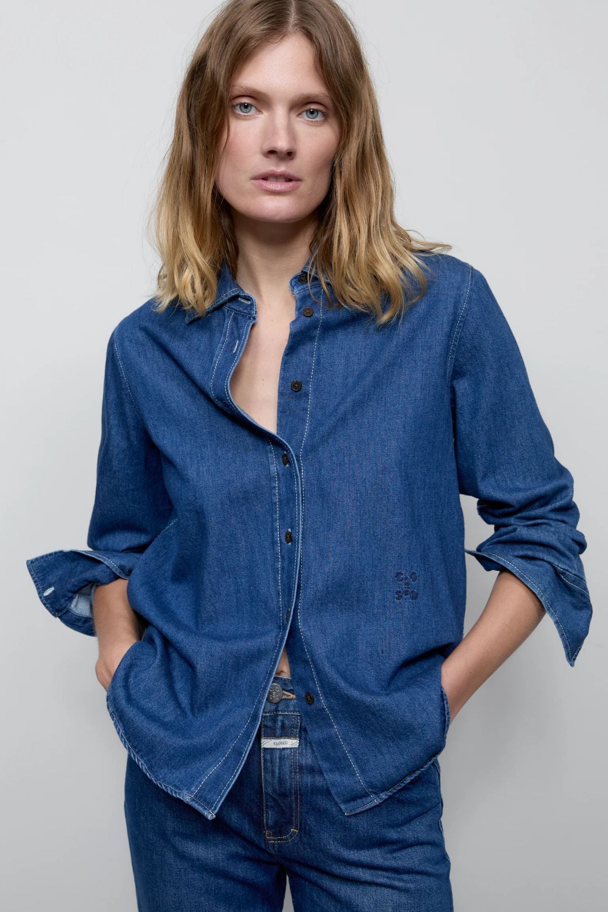 Closed Denim Shirt - Dark Blue