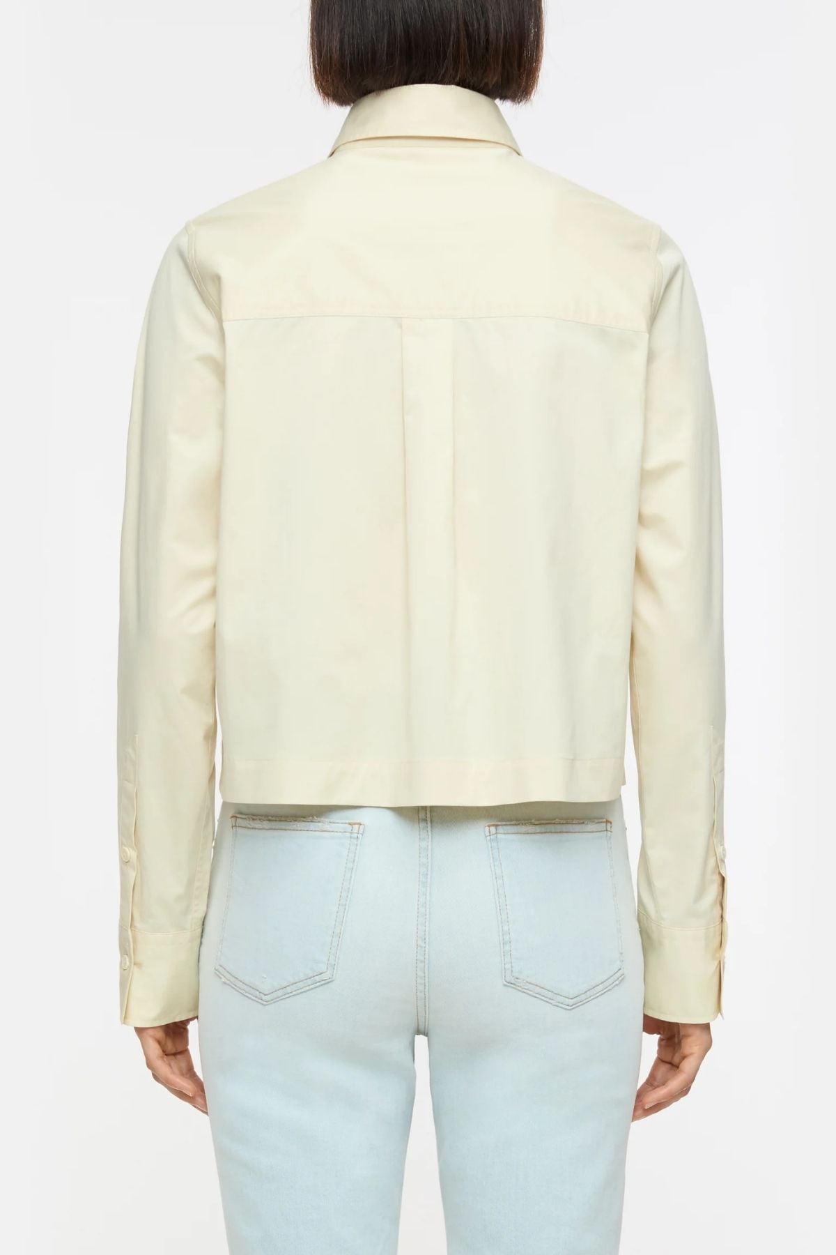 Closed Short Cotton Poplin Shirt - Vanilla Beige