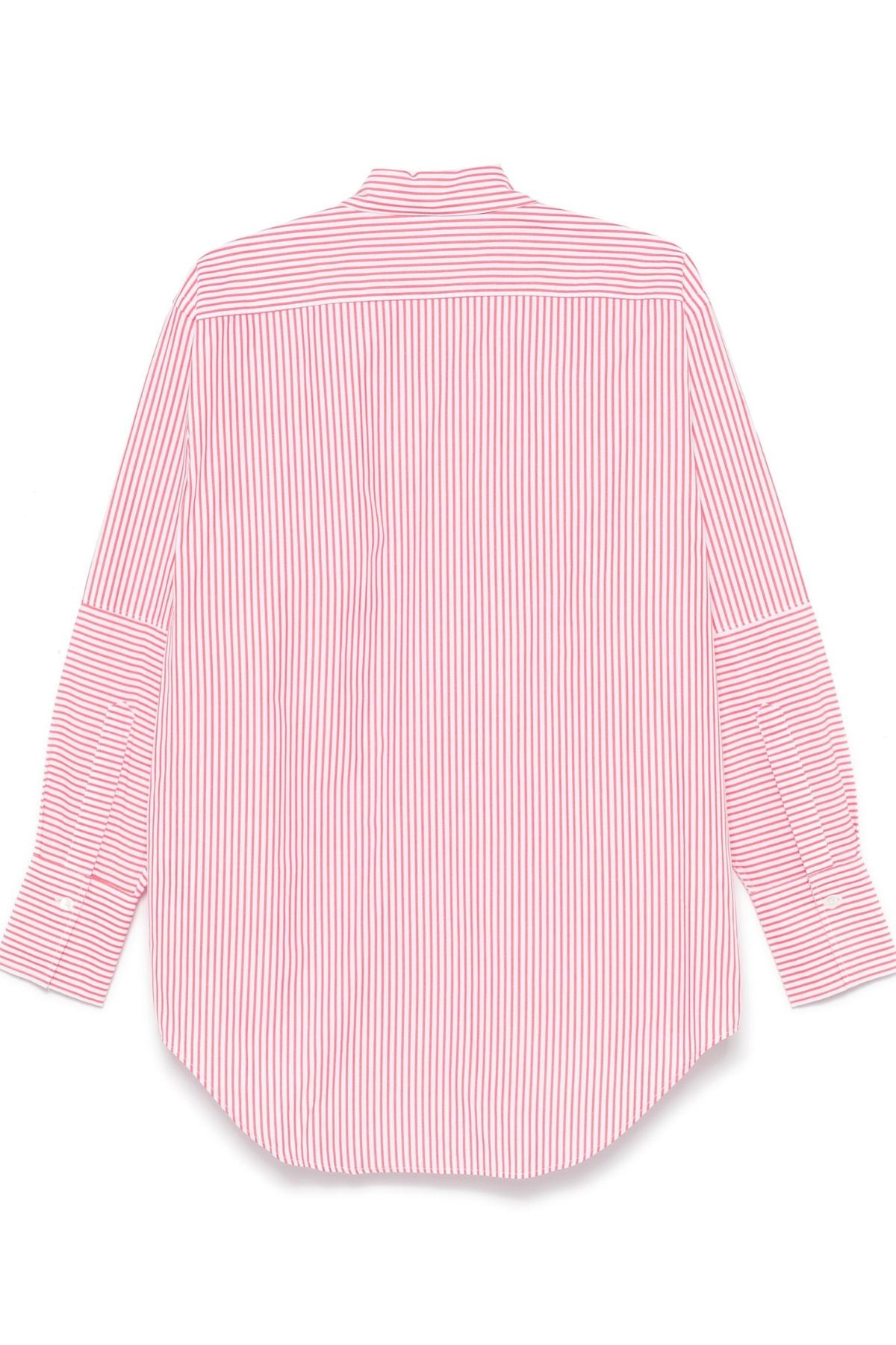 Closed Striped Shirt - Hibiscus Red