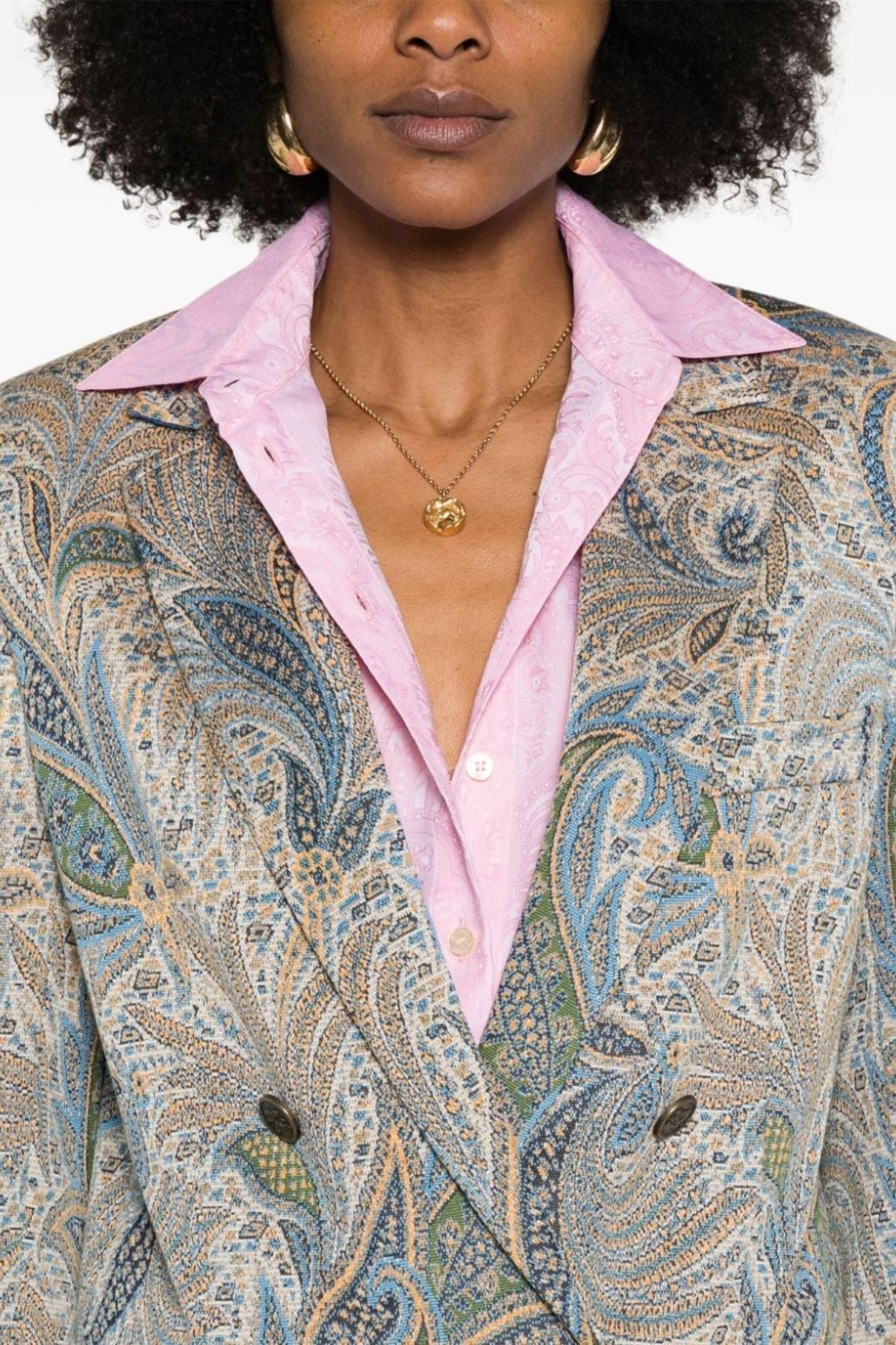 Etro Double Breasted Blazer - Paisley