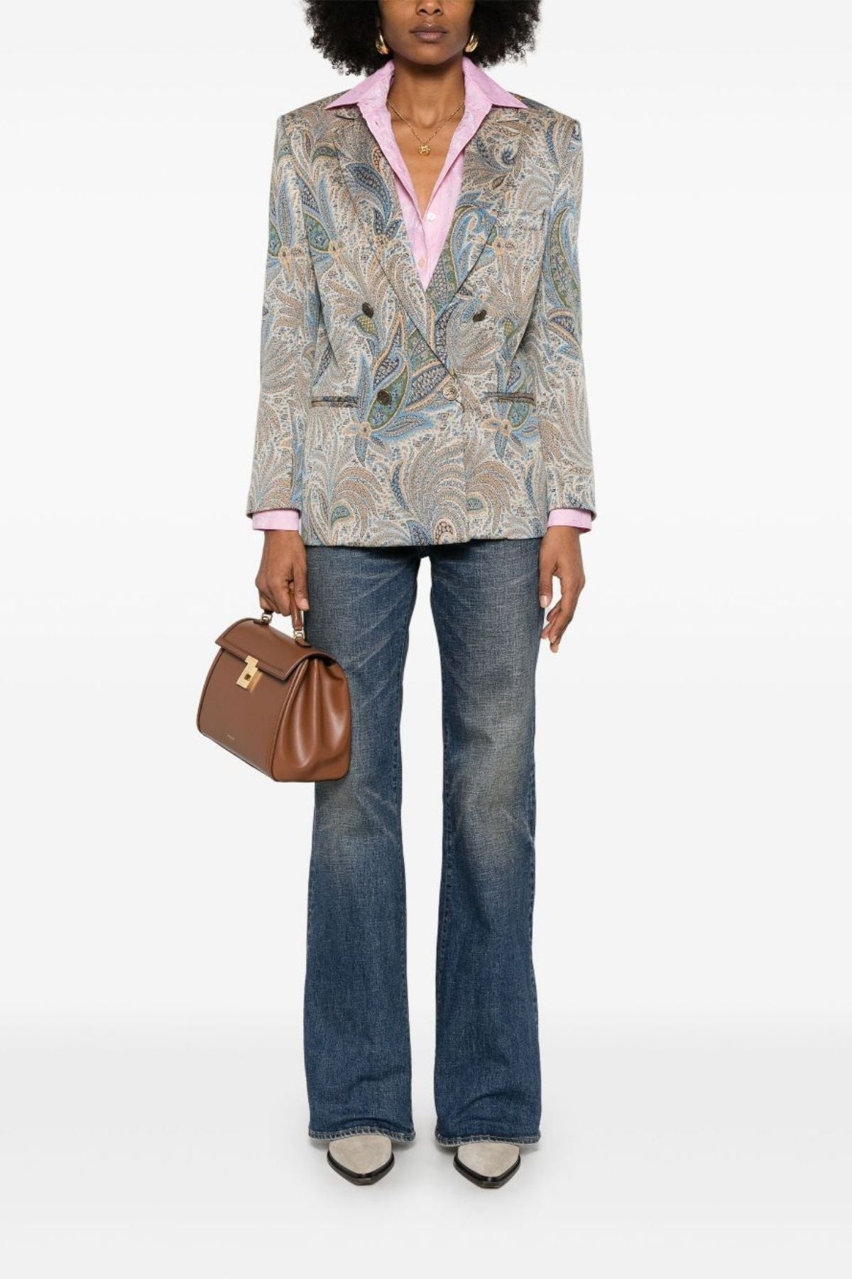 Etro Double Breasted Blazer - Paisley