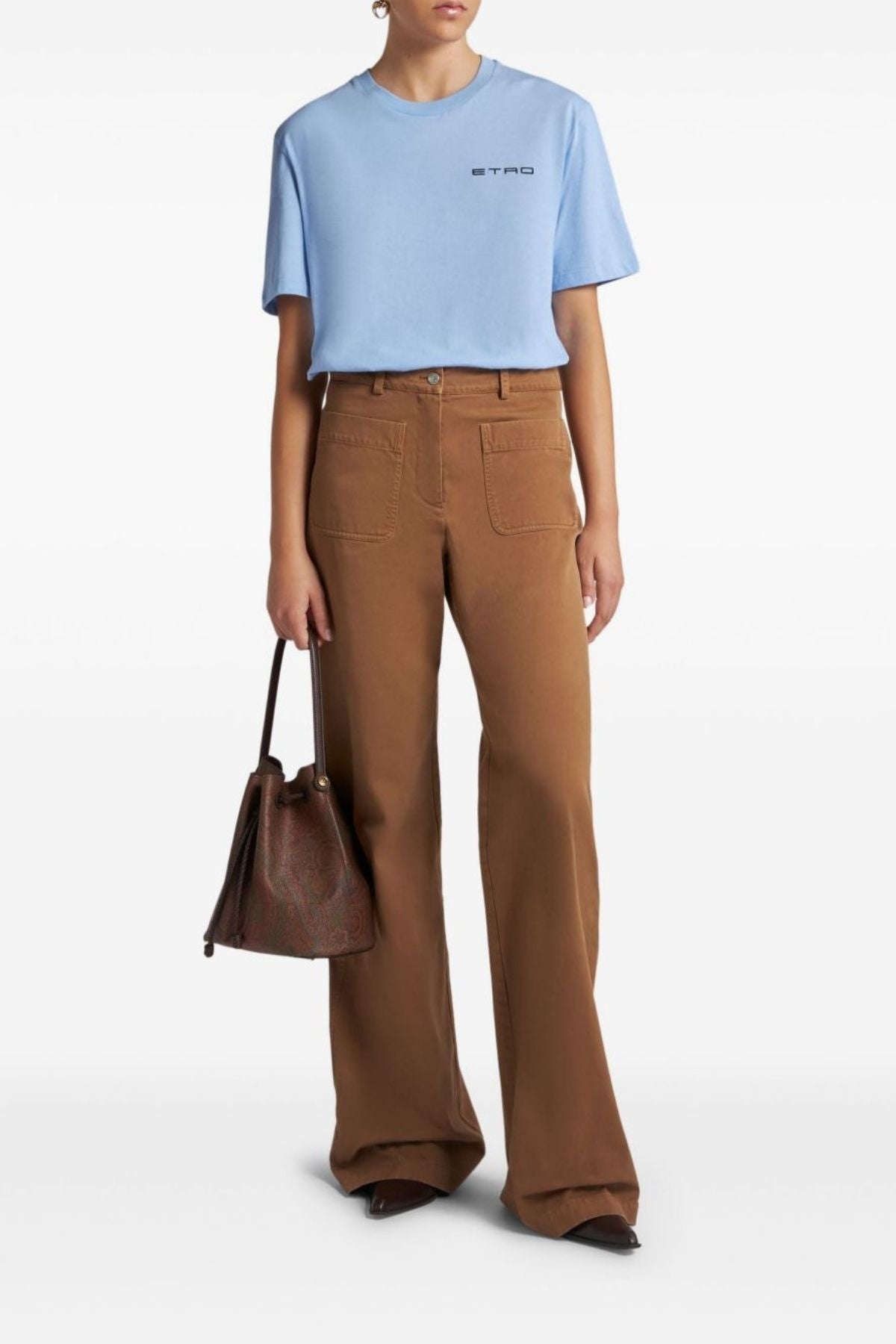 Etro Wide Leg Pant - Chestnut