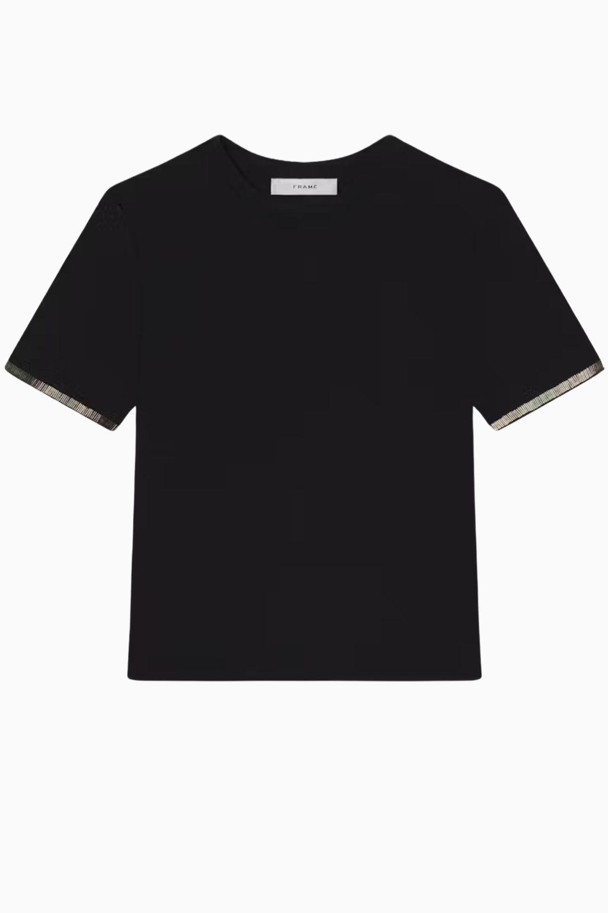 Frame Denim Beaded T-Shirt - Black