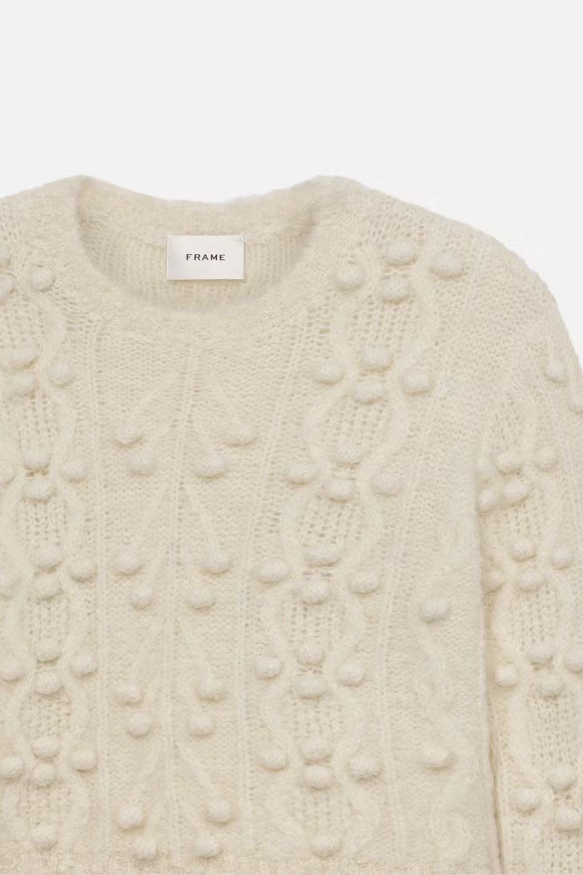 Frame Denim Popcorn Knit Jumper - Cream