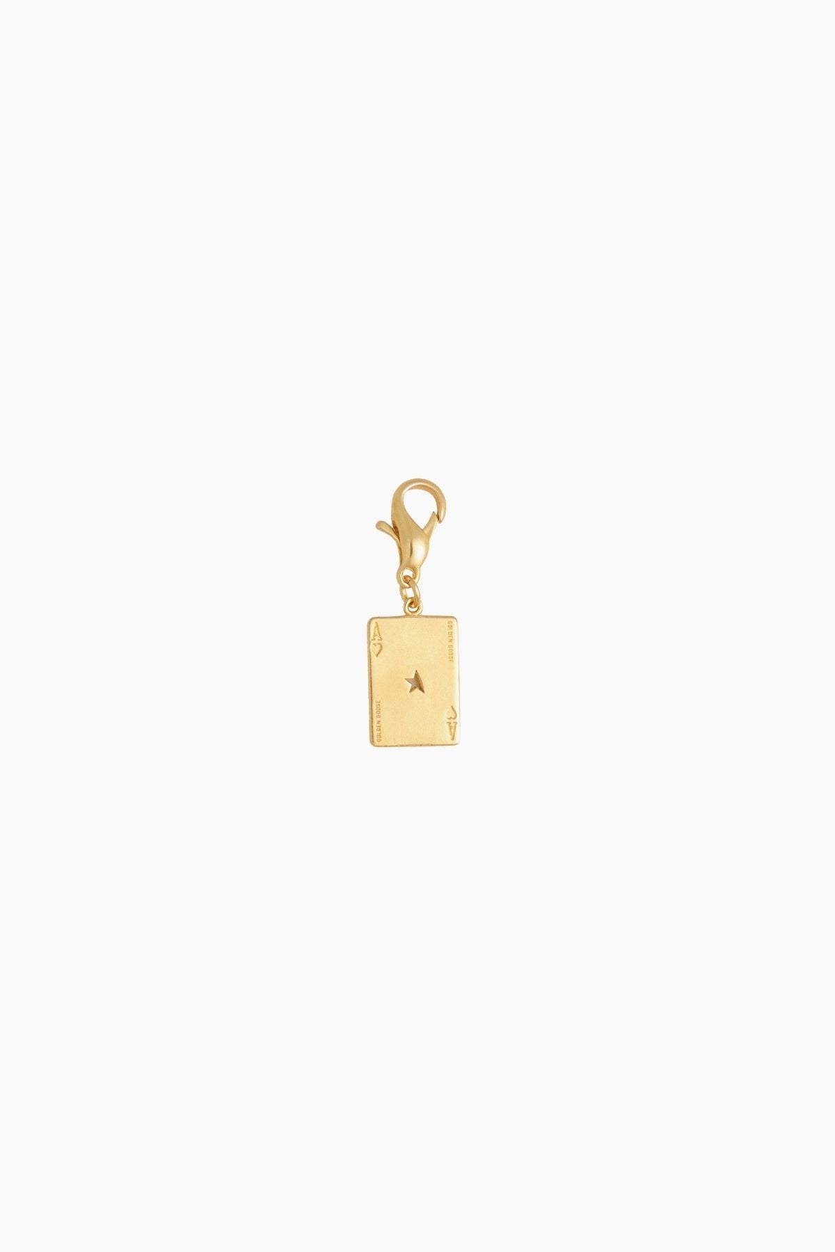 Golden Goose Playing Card Charm - Gold