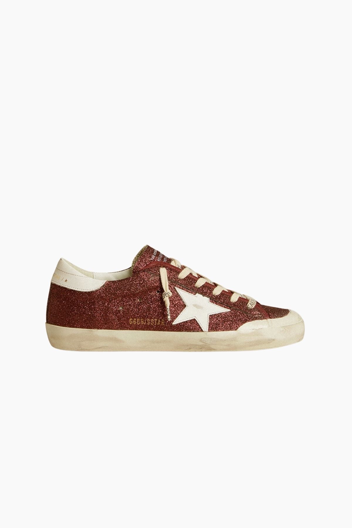 Golden Goose Super Star Sneaker - Bordeaux/ White