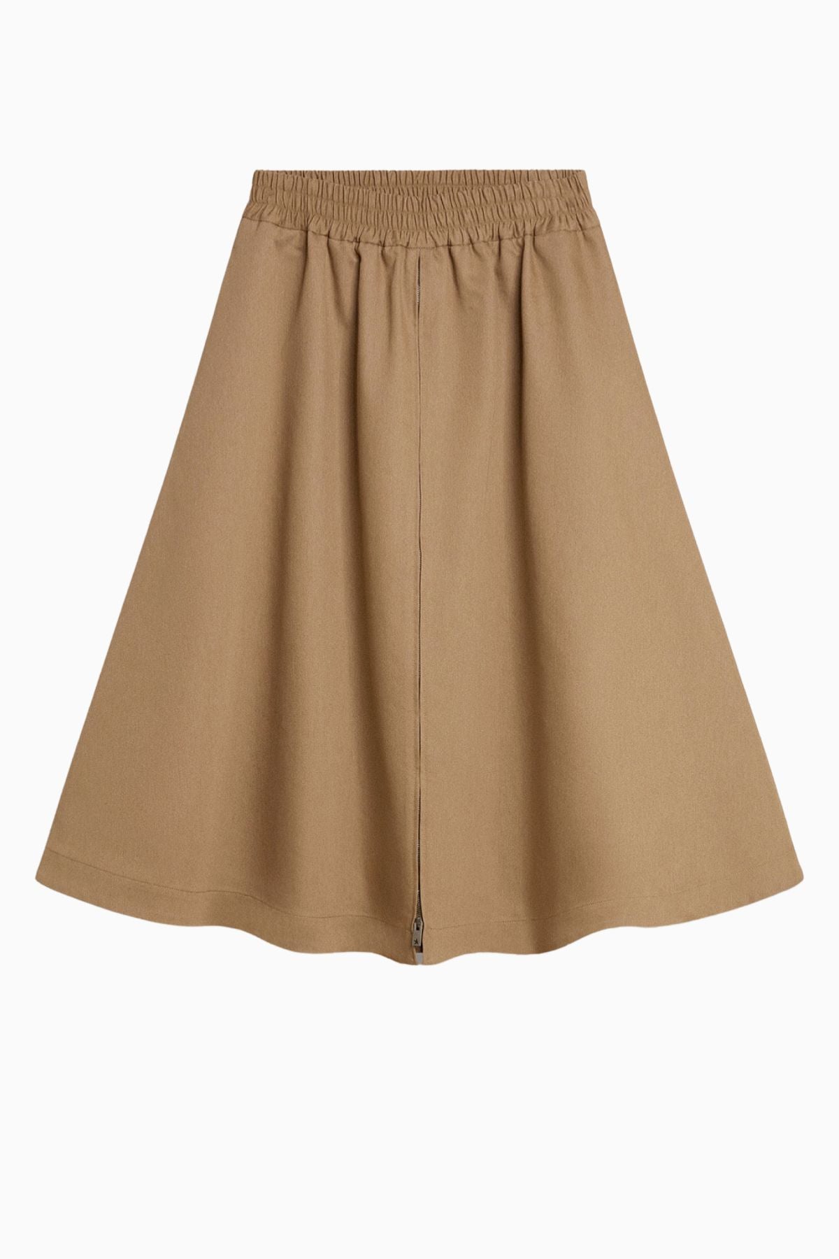 Golden Goose Circle Skirt Morena Blend Cotton Gabardine - Khaki Beige