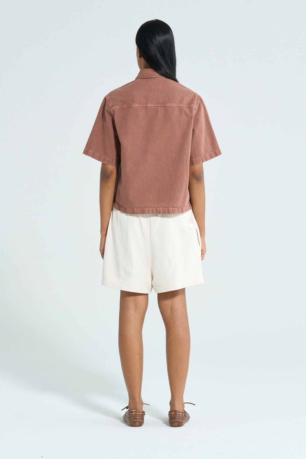 Haikure Olive Shirt - Brick