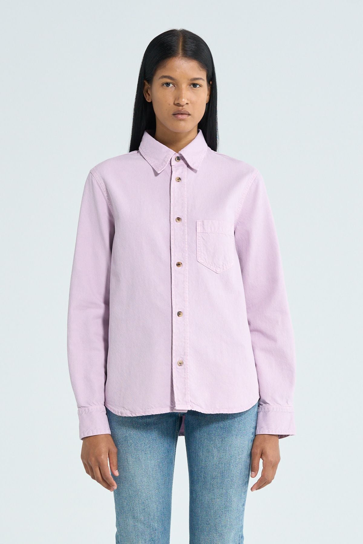 Haikure Ronda Twill Shirt - Lilac