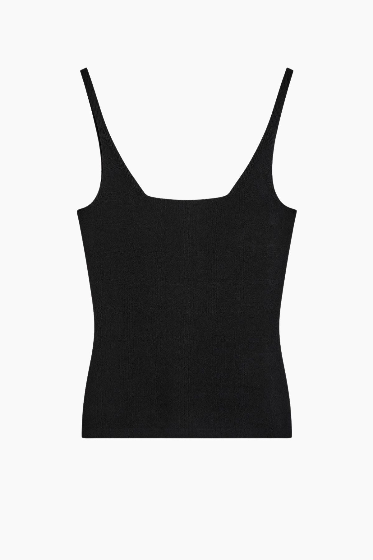 Joseph Milano Knit Square Tank - Black