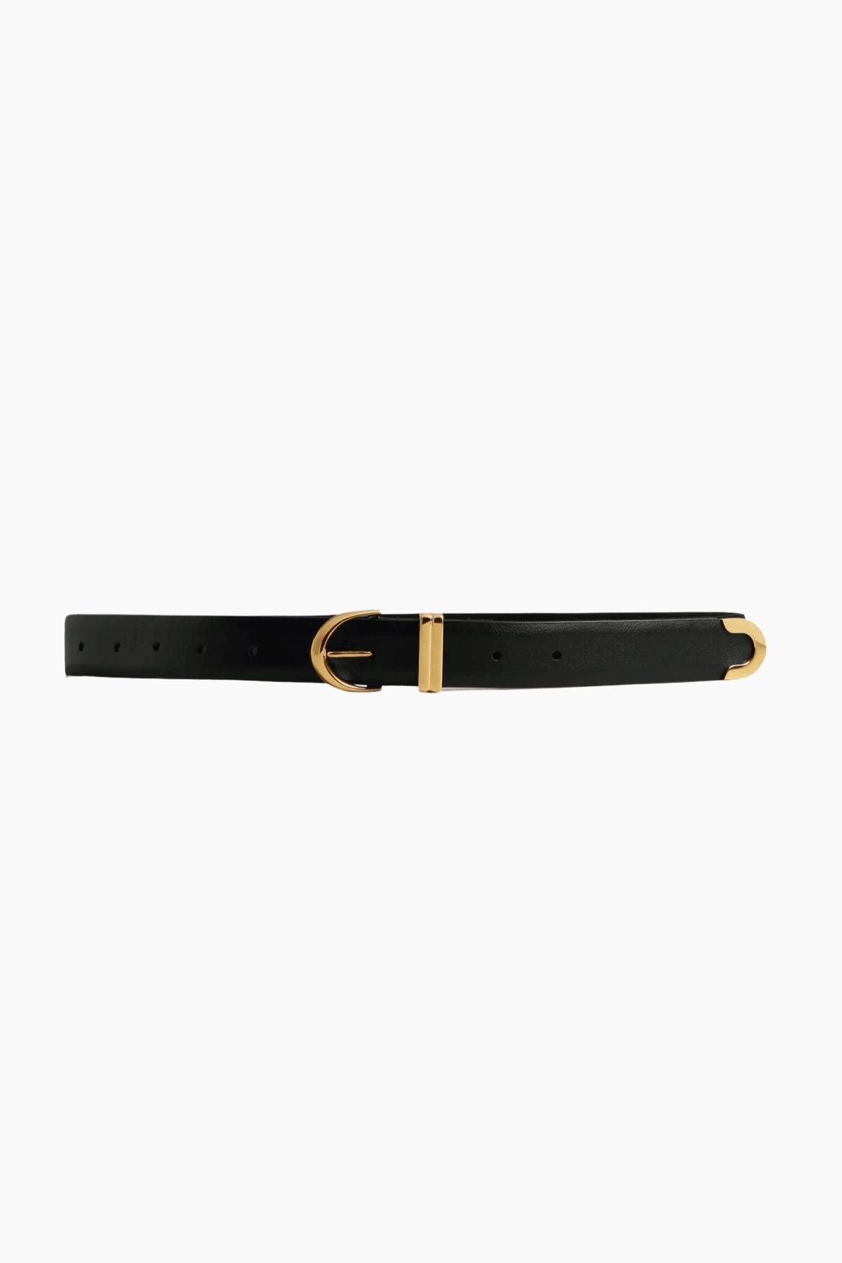 Khaite Bambi Belt - Black/ Gold