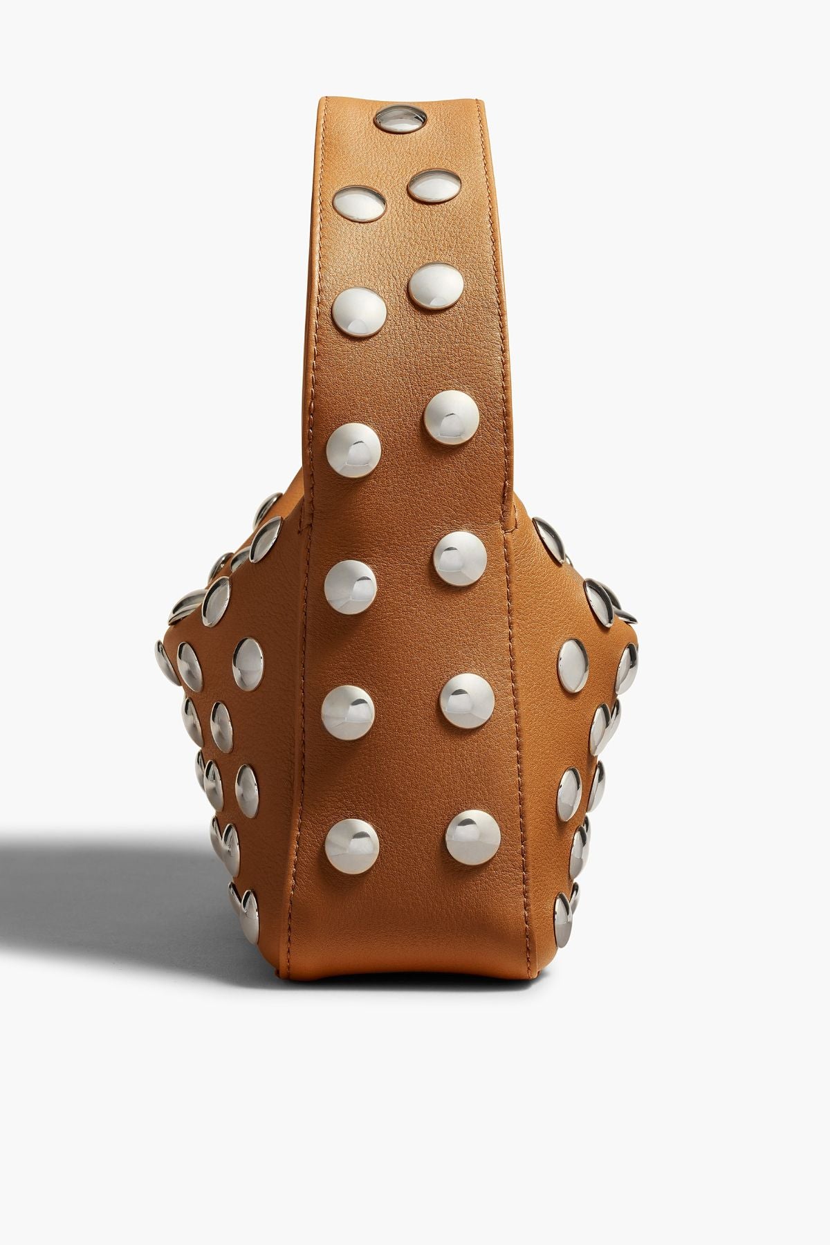 KHAITE Elena Small Studded Handbag - Nougat