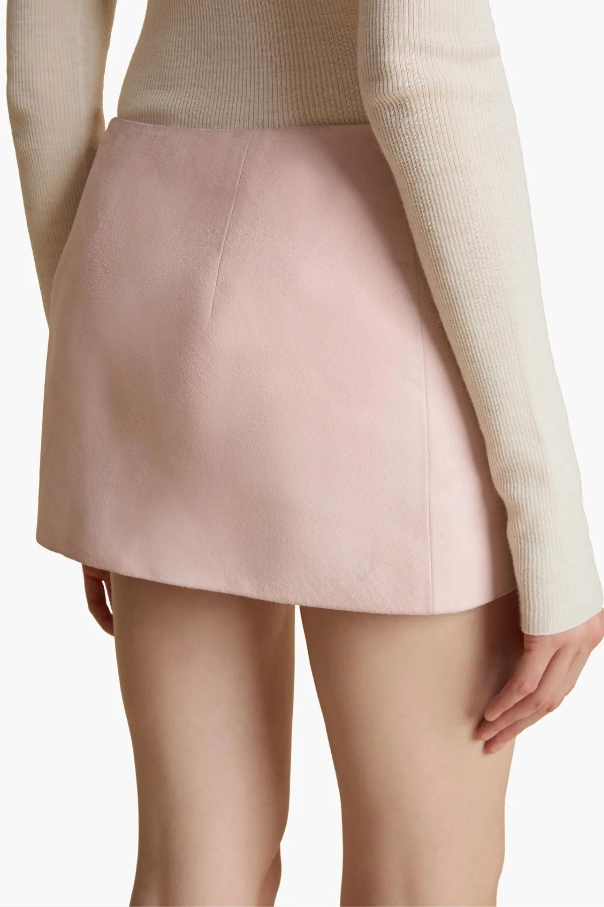 Khaite Jett Skirt - Soft Pink