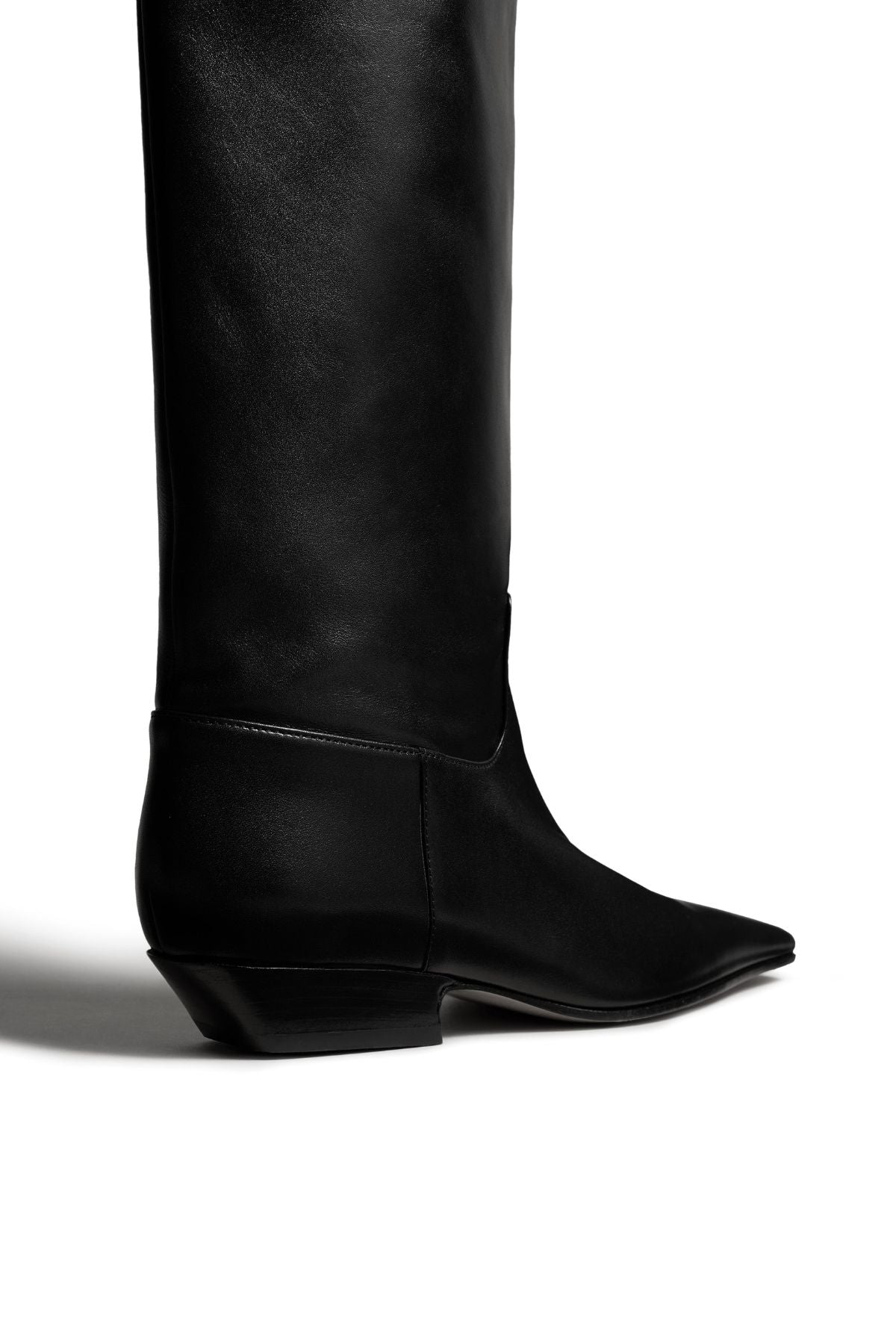 KHAITE Marfa Flat Knee High Boot - Black