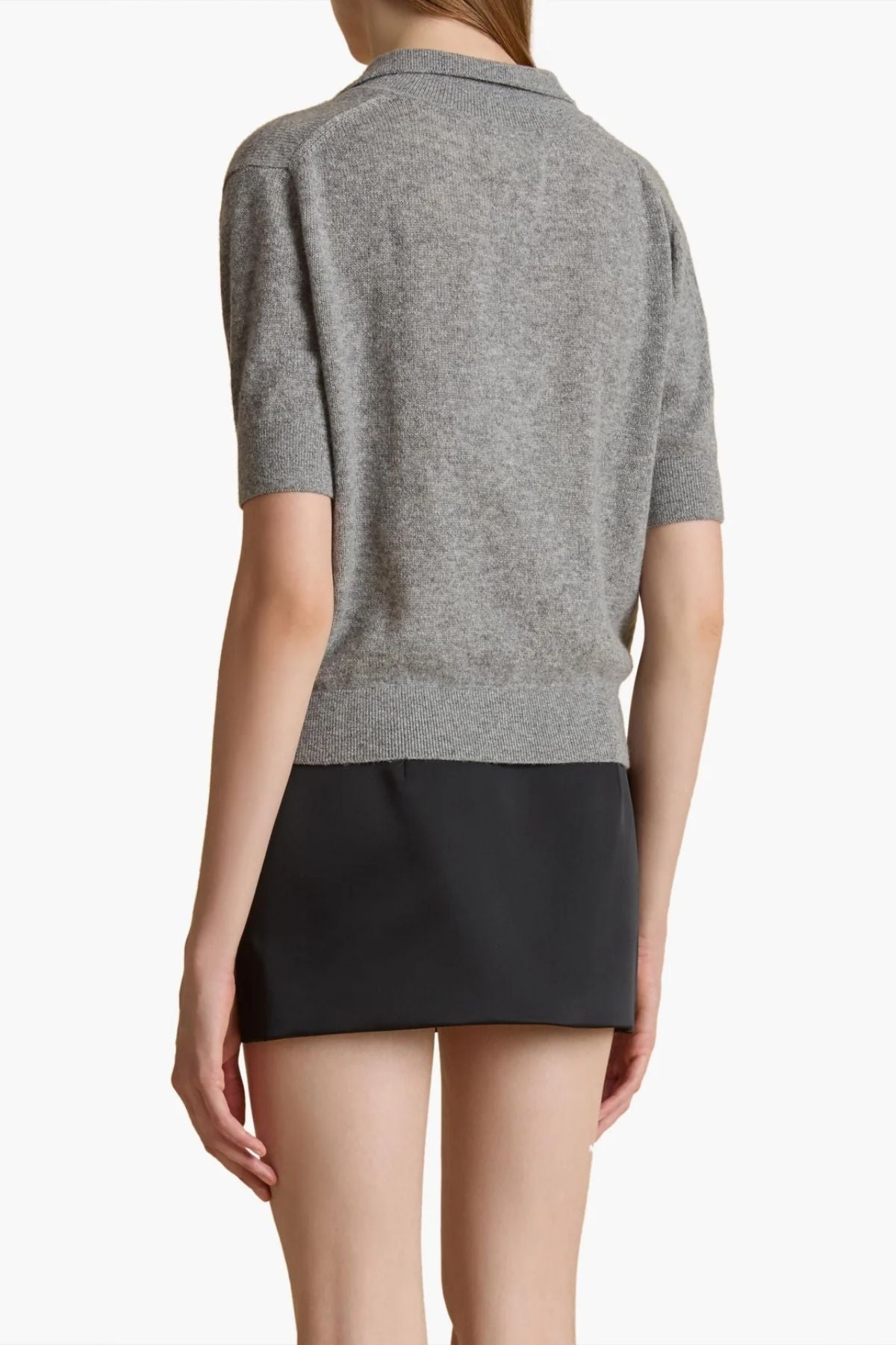 KHAITE Shrunken Jo Sweater - Warm Grey