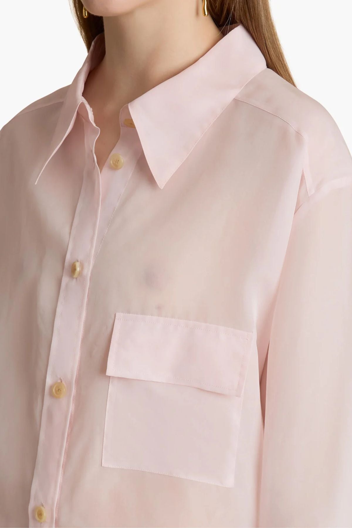 KHAITE Yatty Top - Soft Pink