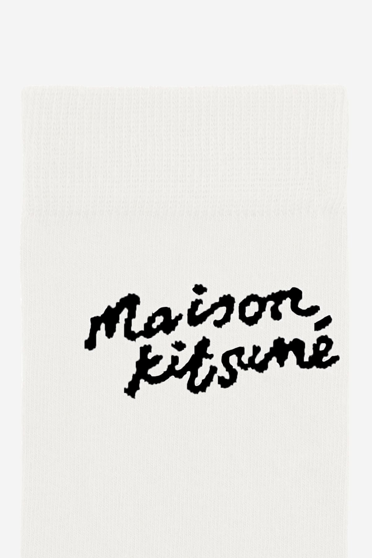 Maison Kitsuné Handwriting Socks - White